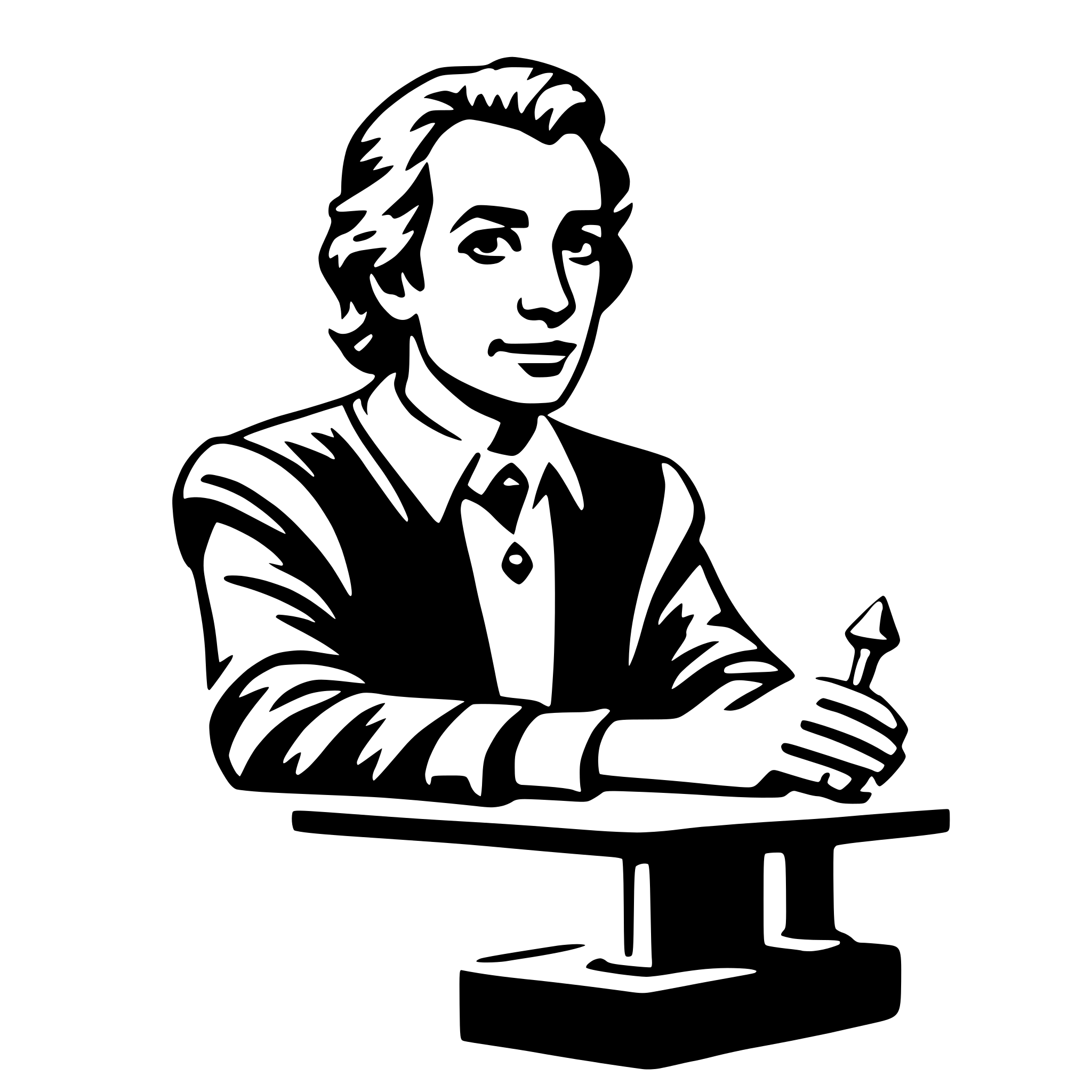 AI-generated SVG of a judge
