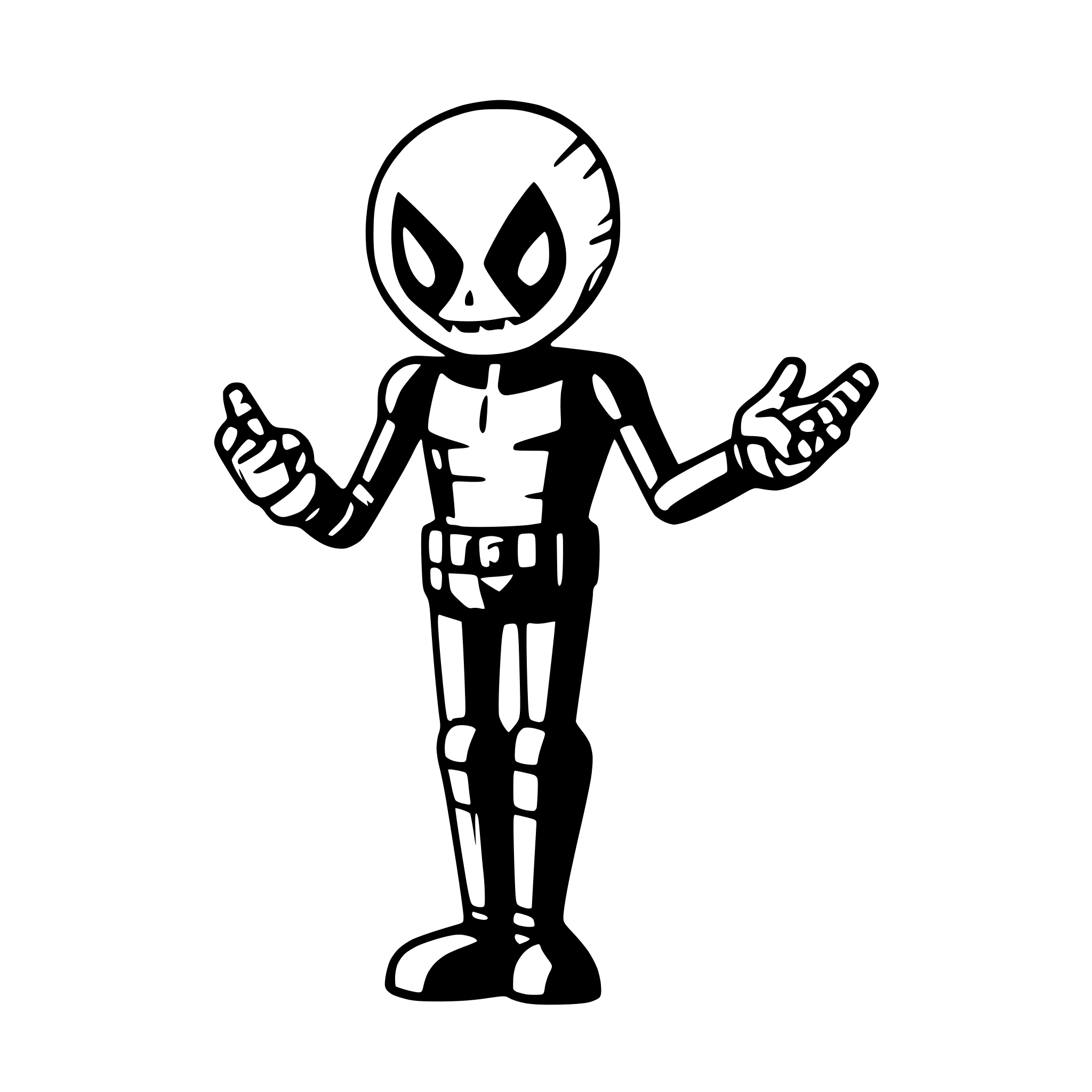 AI-generated SVG of 'dead pool cartoon'