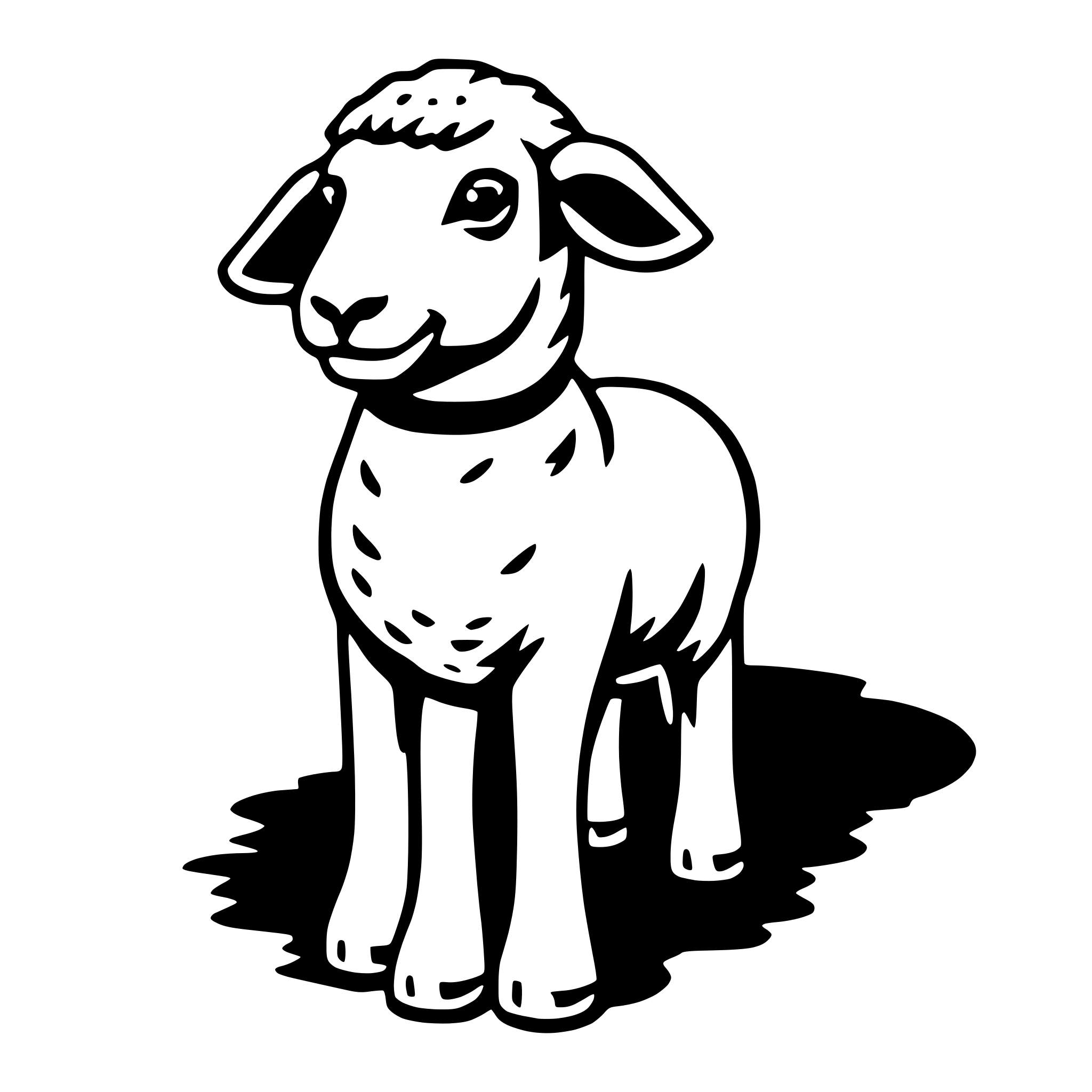 AI-generated SVG of a lamb