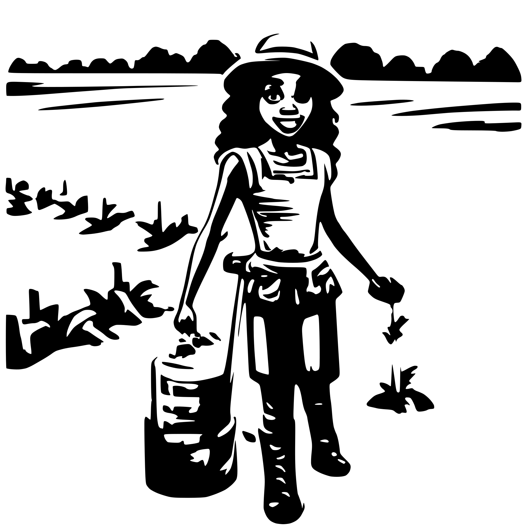 AI-generated SVG of a farming and black girl