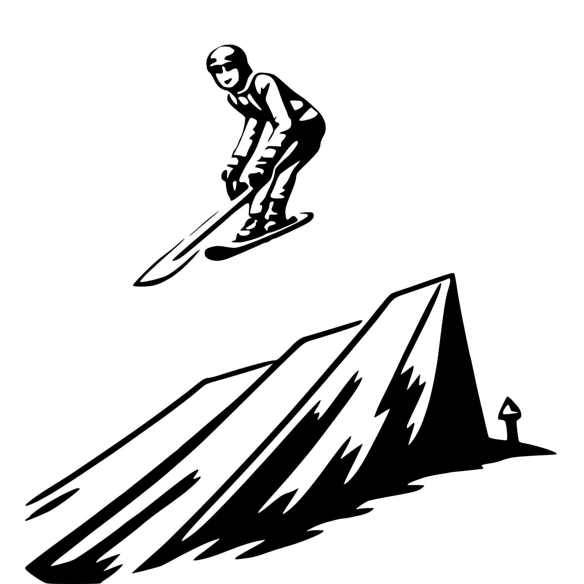 AI-generated SVG of a ski jump