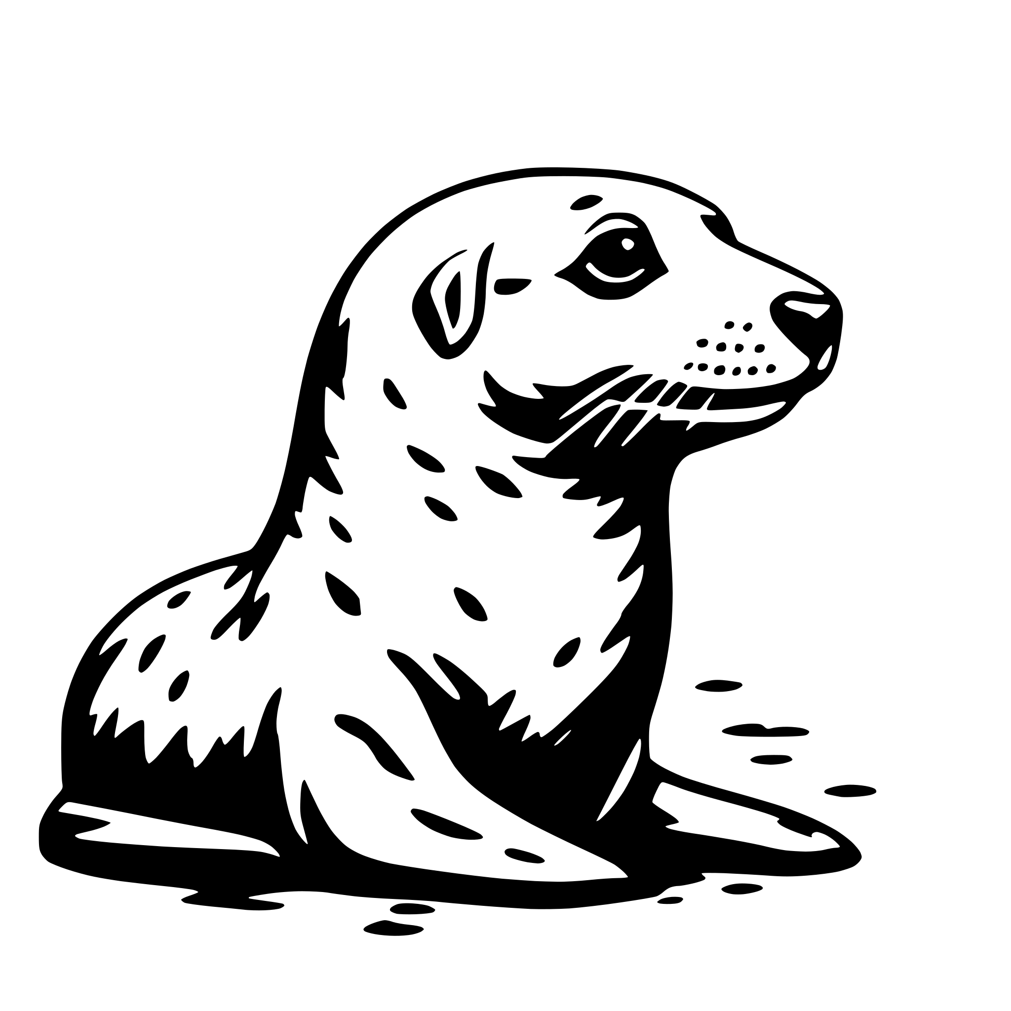 AI-generated SVG of 'harbor seal'
