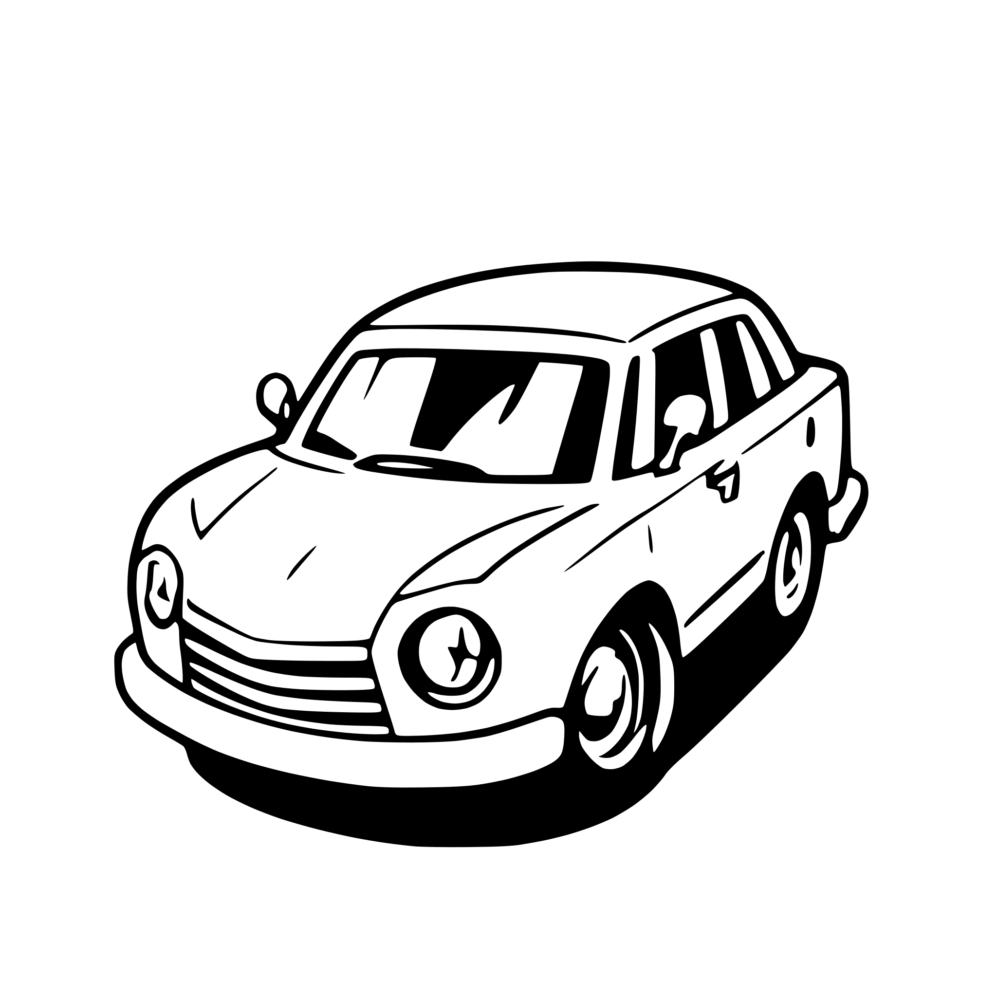 AI-generated SVG of a car
