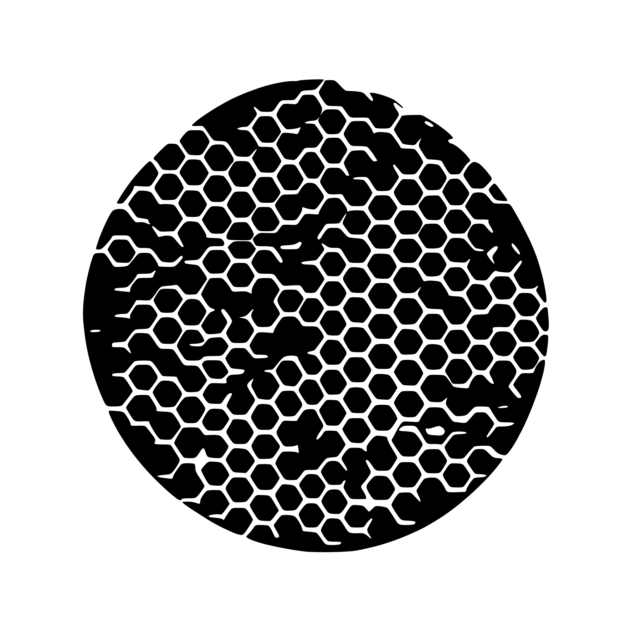 AI-generated SVG of a honeycombe 10mm diameter 1mm