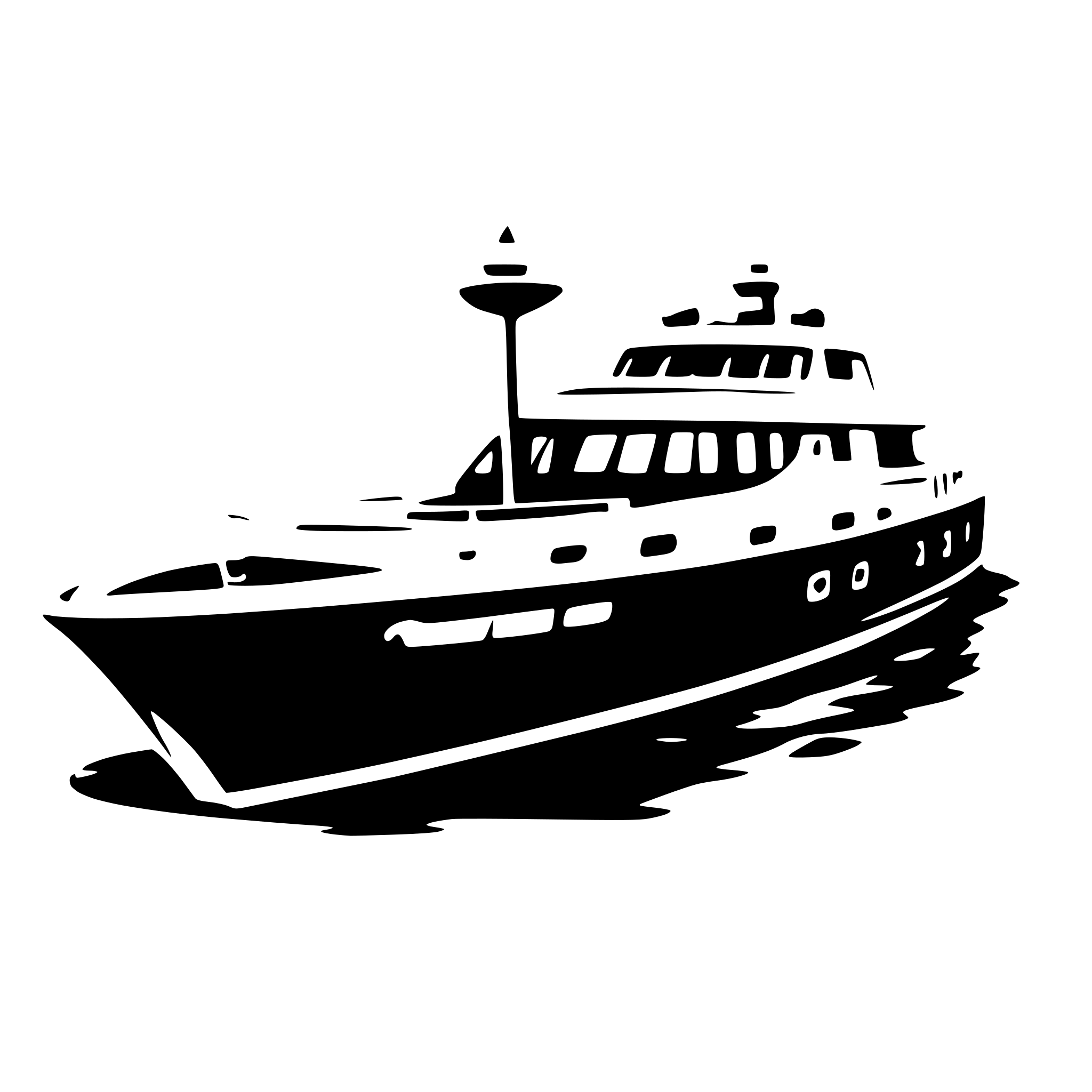 AI-generated SVG of 'luxury yacht on a quiet sea'