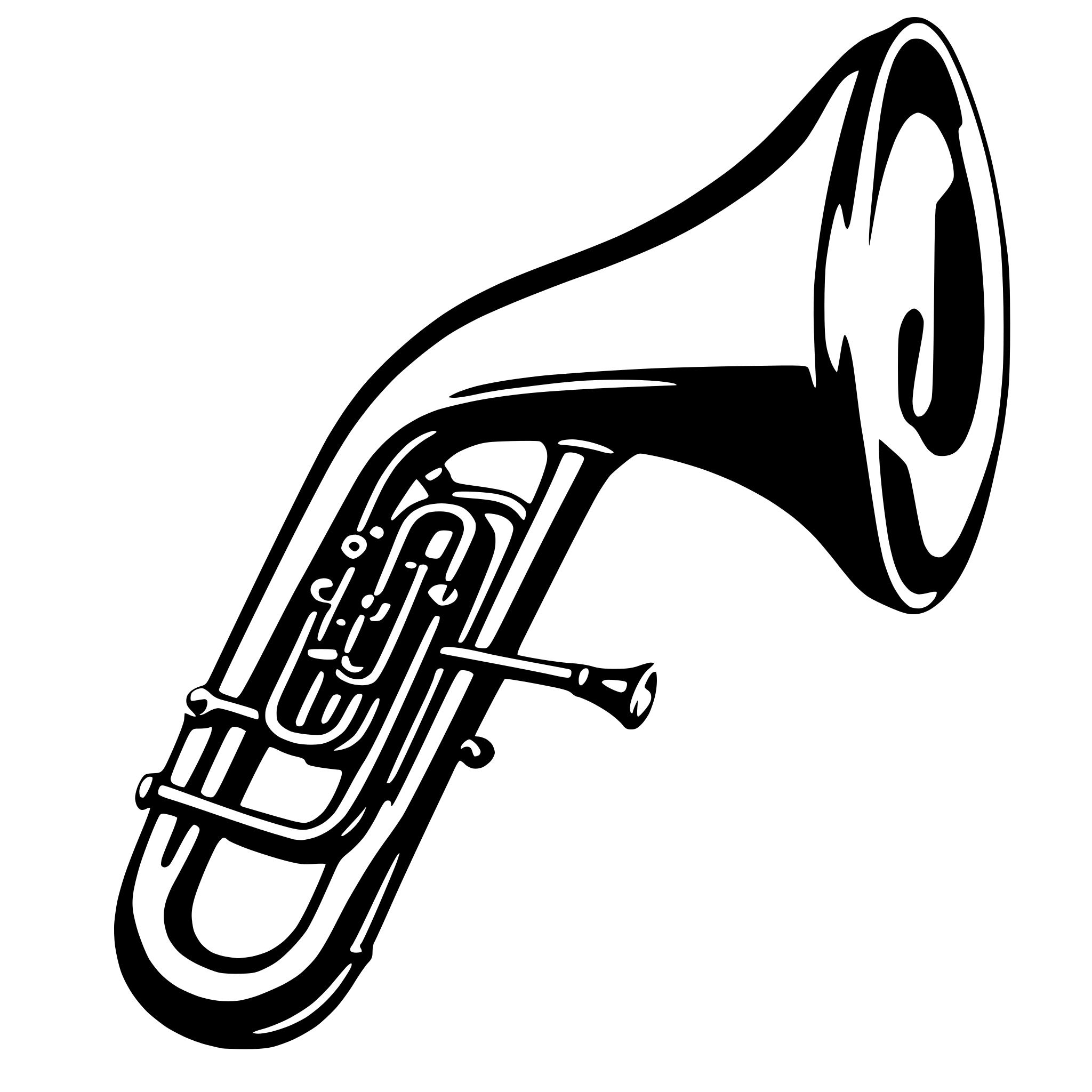 AI-generated SVG of 'euphonium'