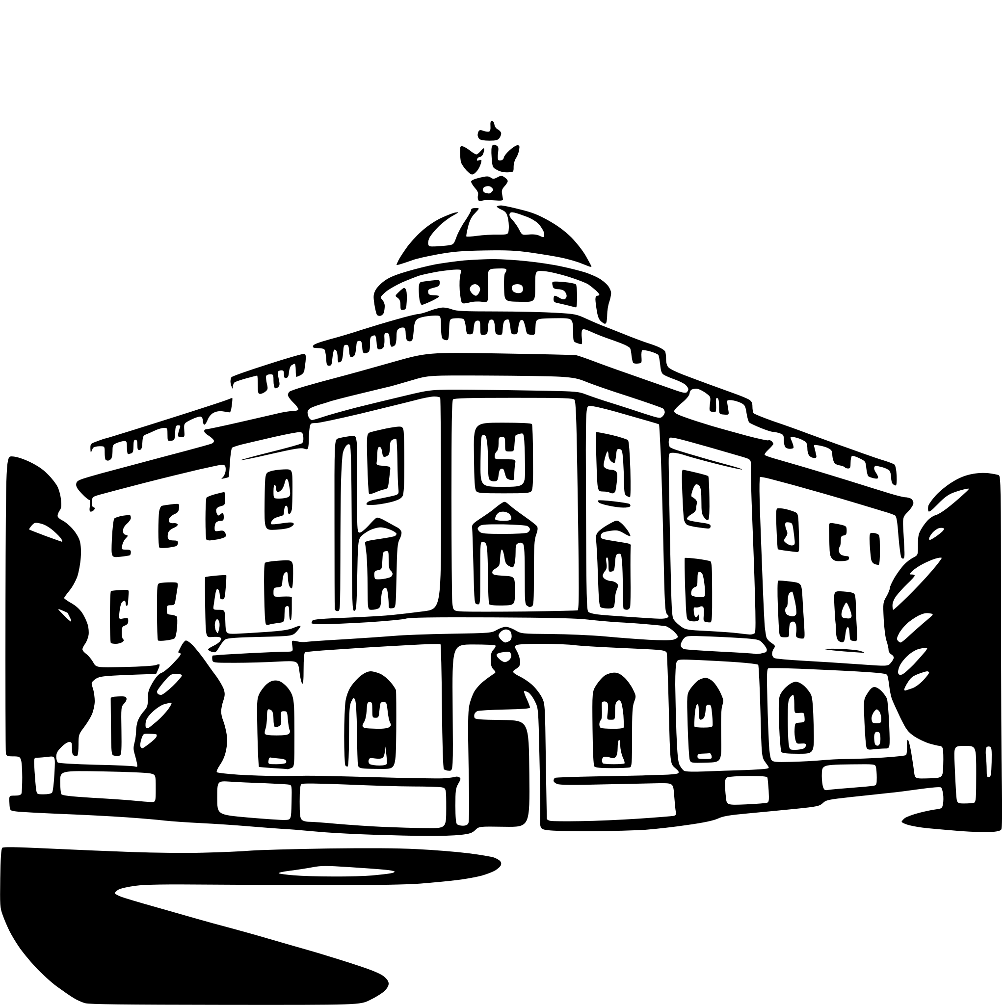 AI-generated SVG of a buckingham palace