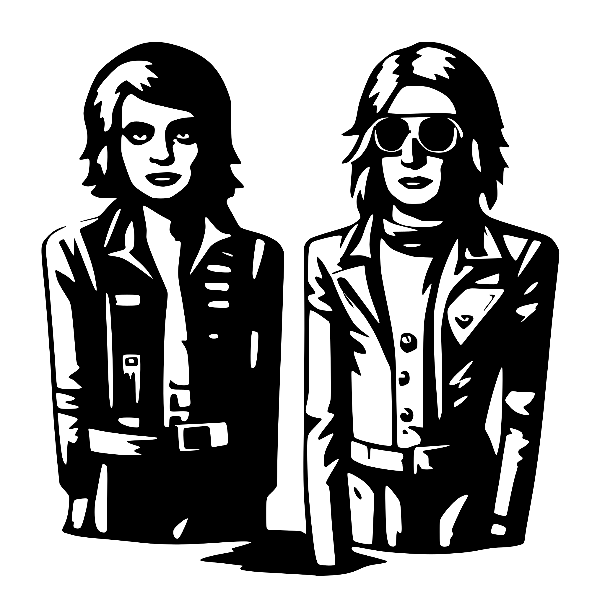 AI-generated SVG of a two psylocyb anarchist