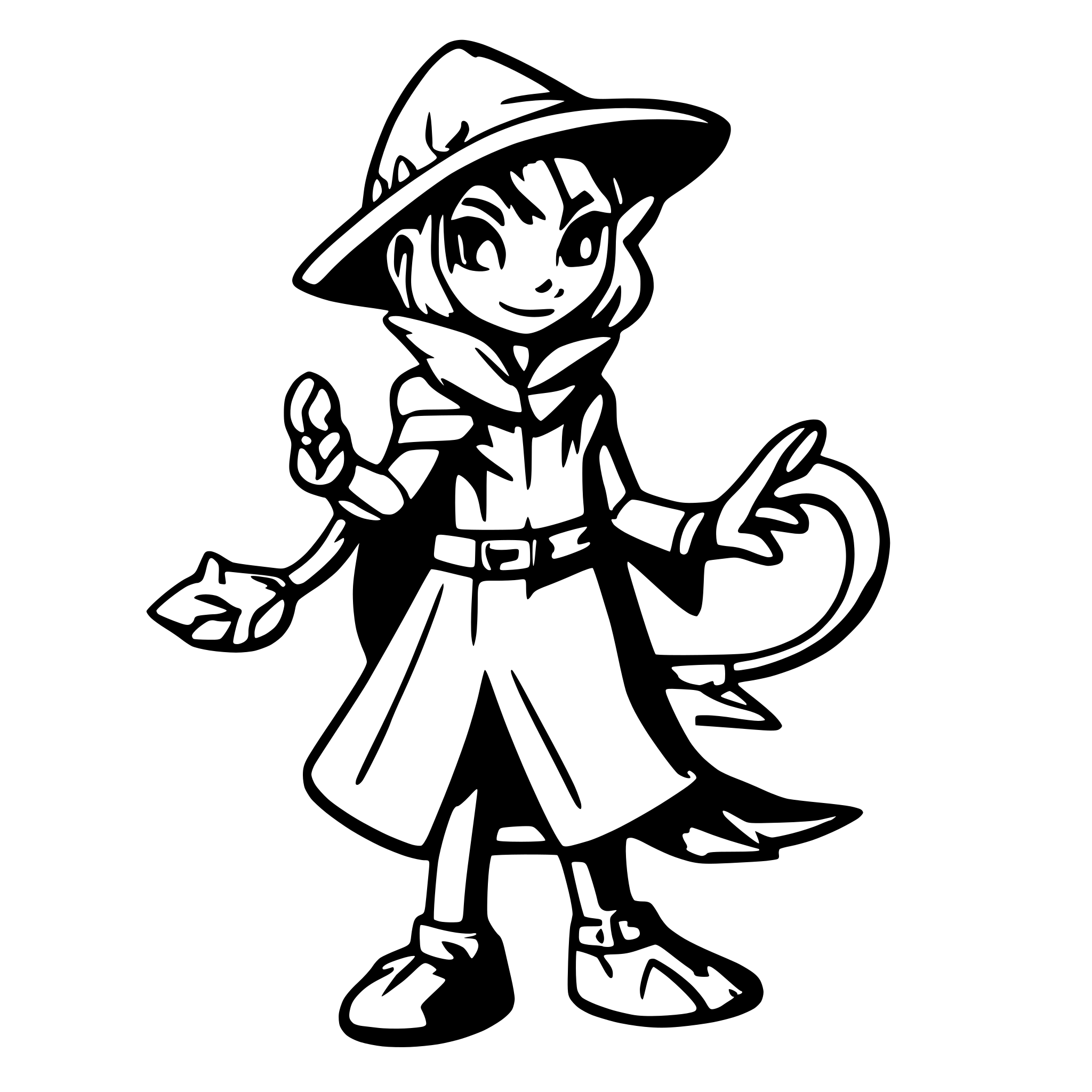 AI-generated SVG of 'Lizard mage'