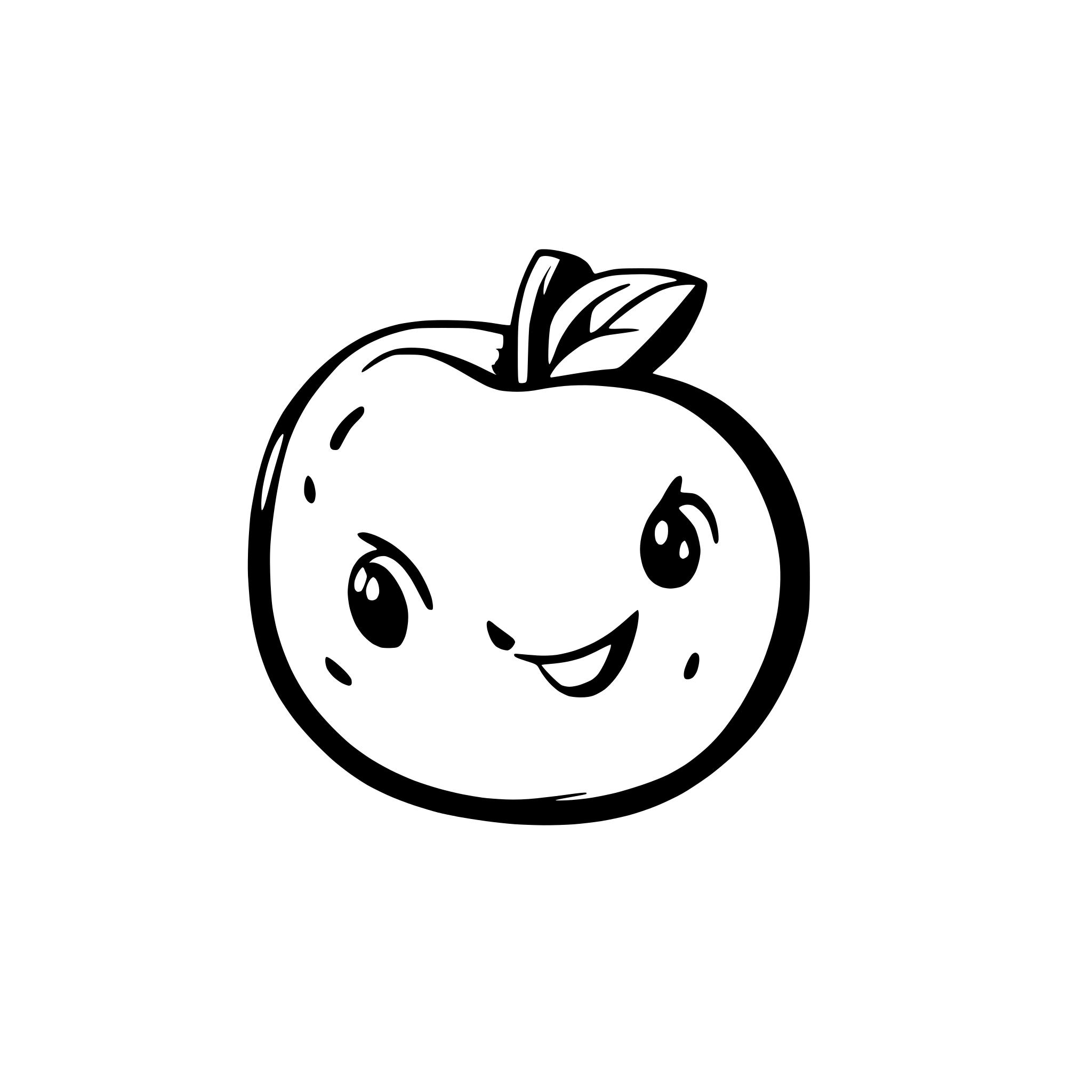 AI-generated SVG of a apple