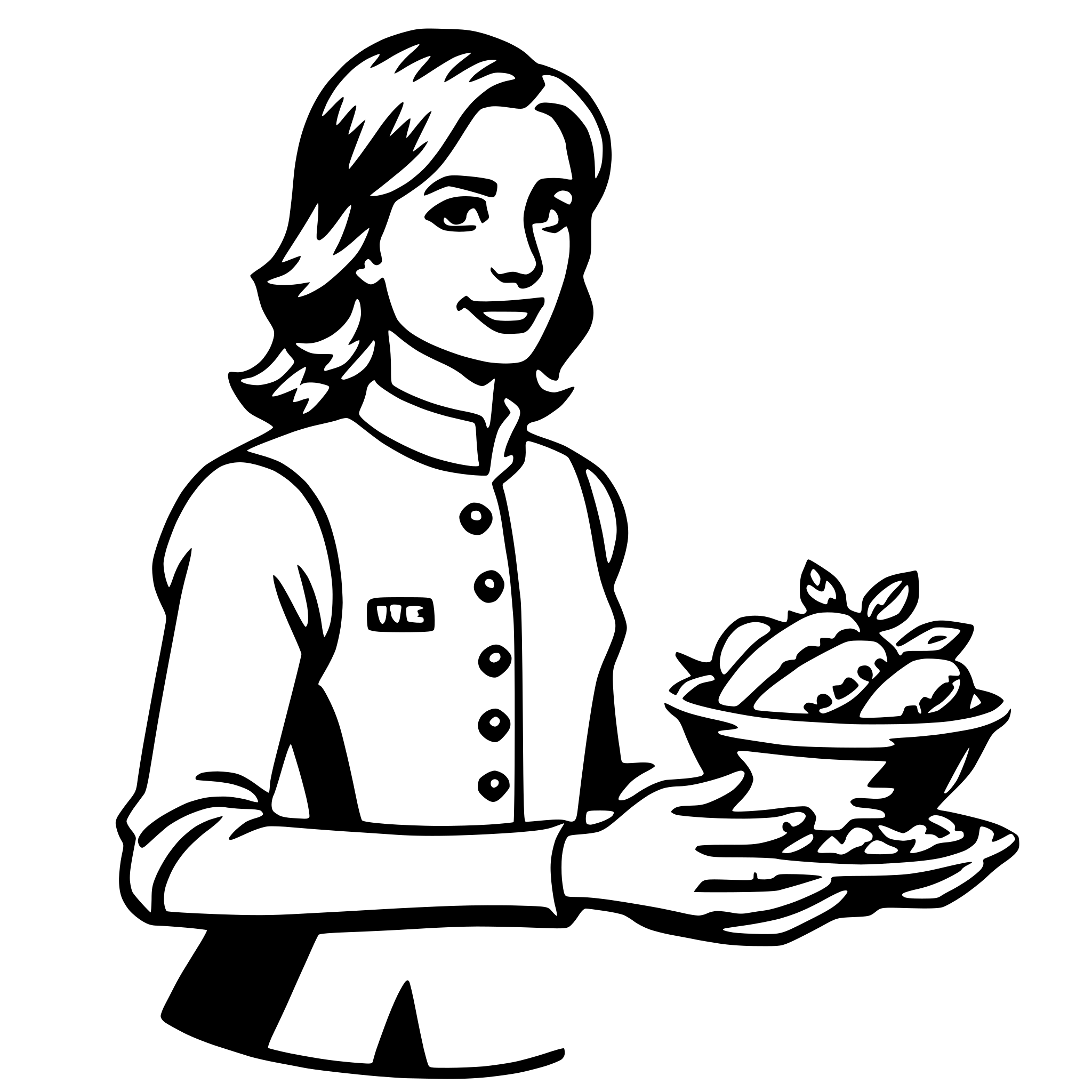 AI-generated SVG of a dietitian