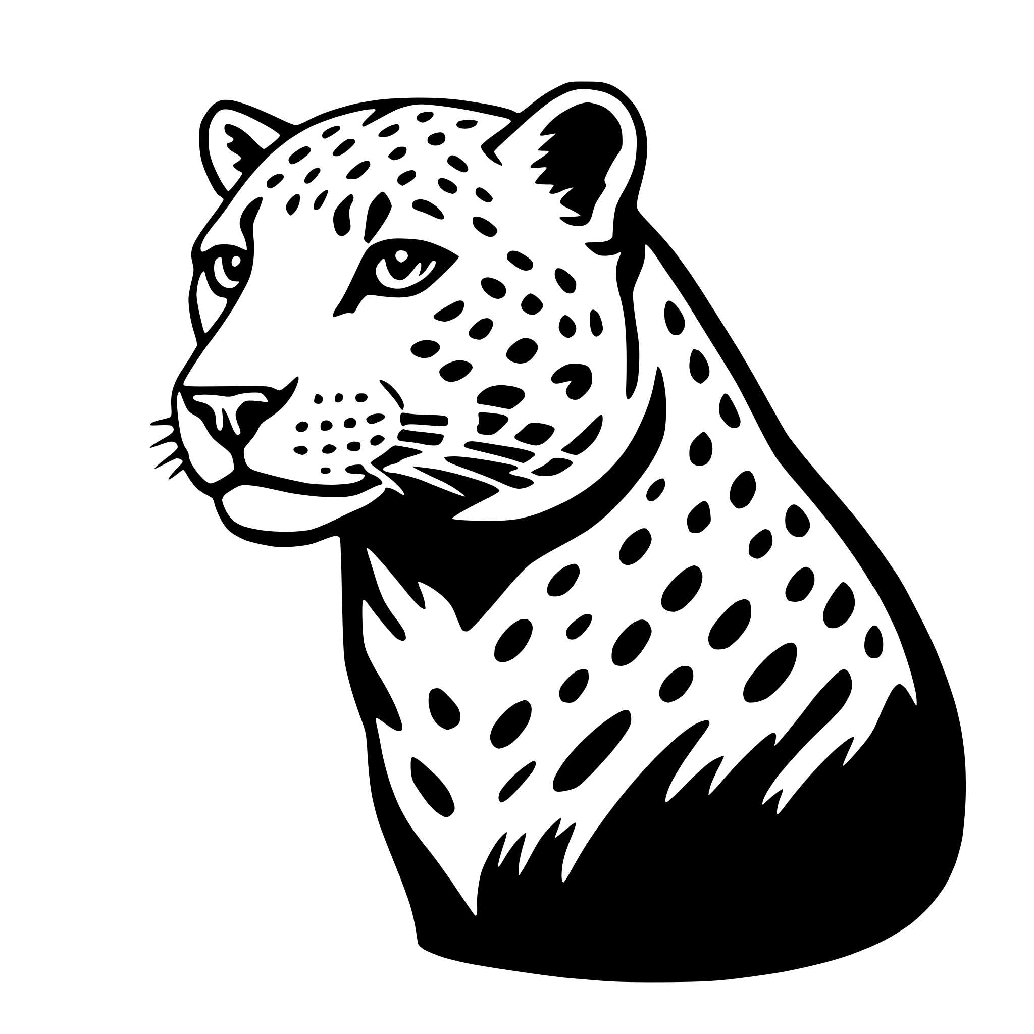 AI-generated SVG of 'jaguar'
