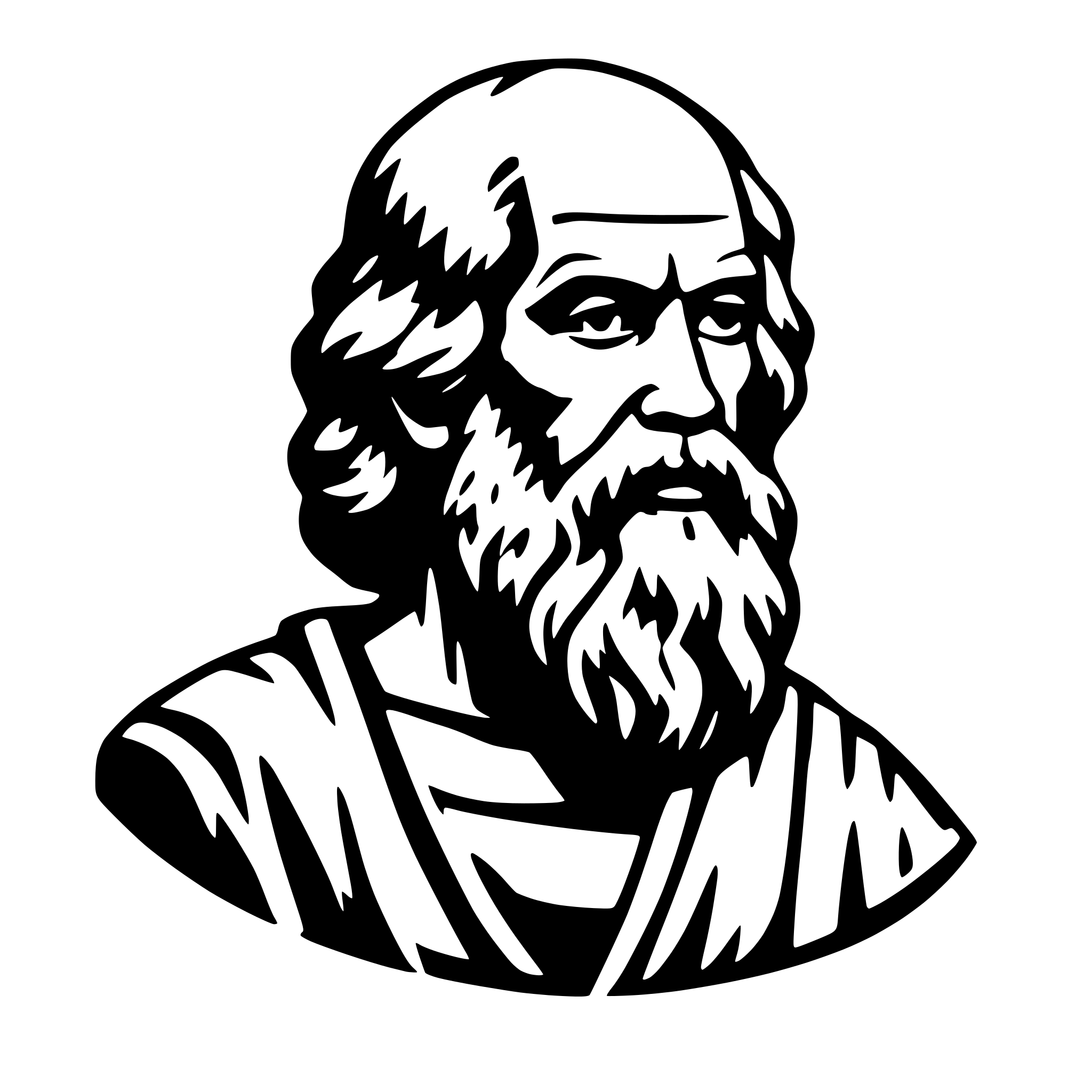 AI-generated SVG of 'Socrates'