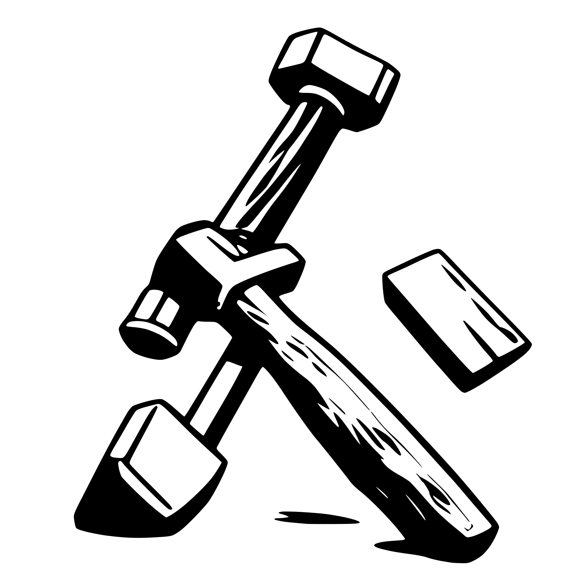 AI-generated SVG of a a modern sledgehammer with a short handle