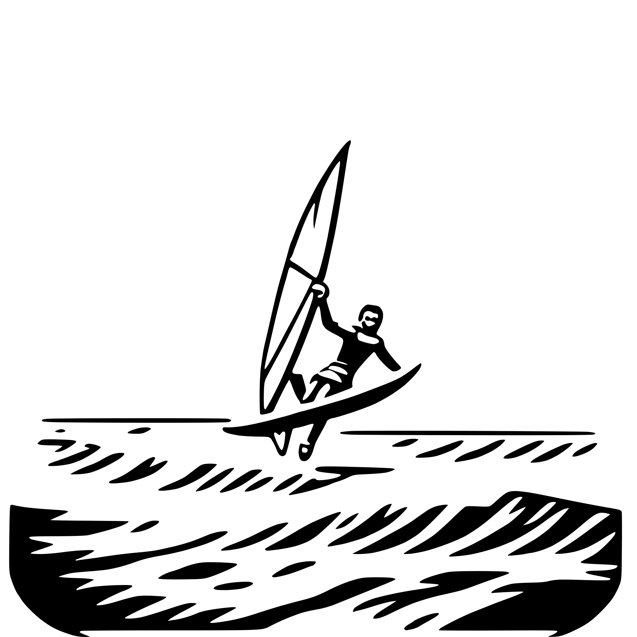 AI-generated SVG of 'wind surfing waves'