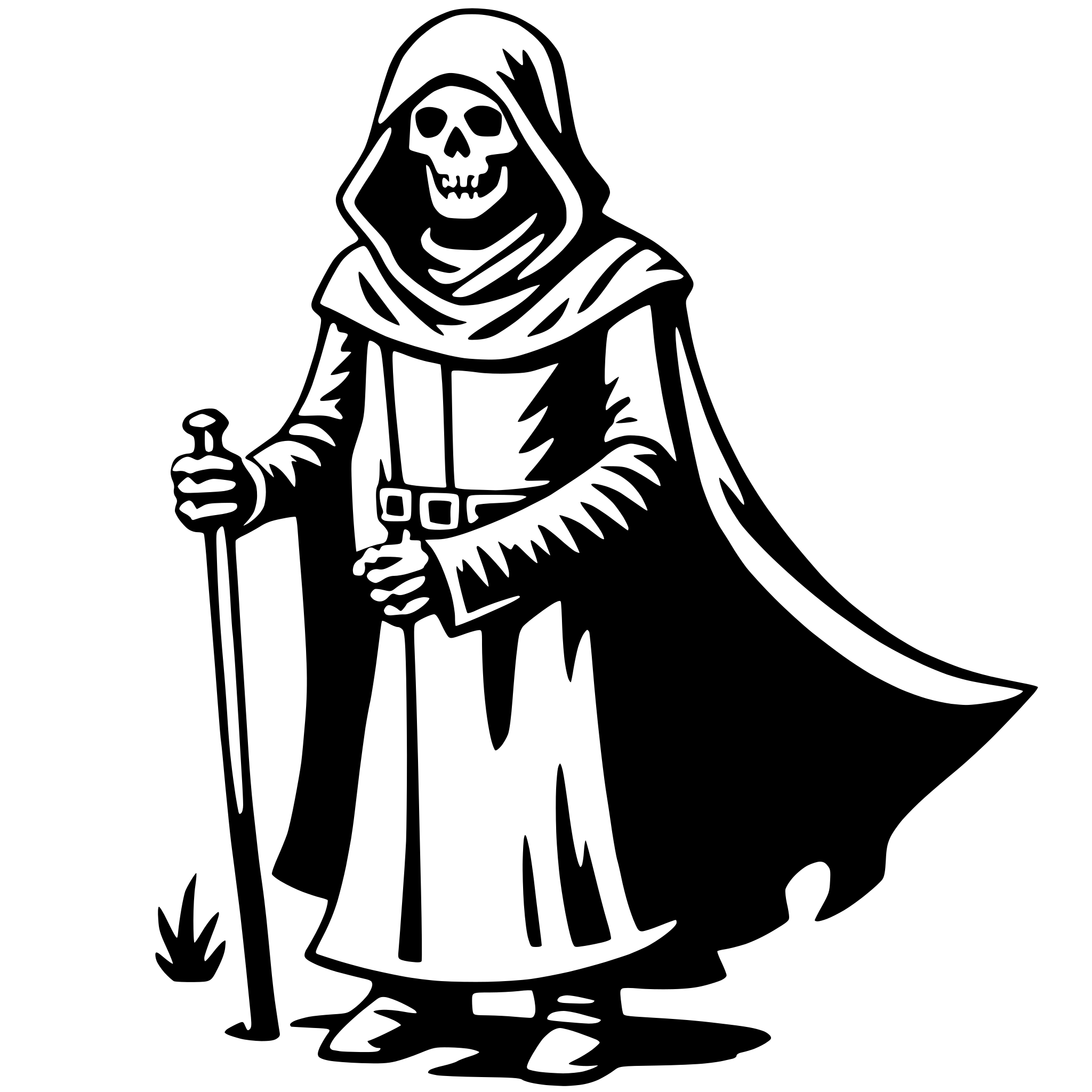 AI-generated SVG of 'grim reaper'