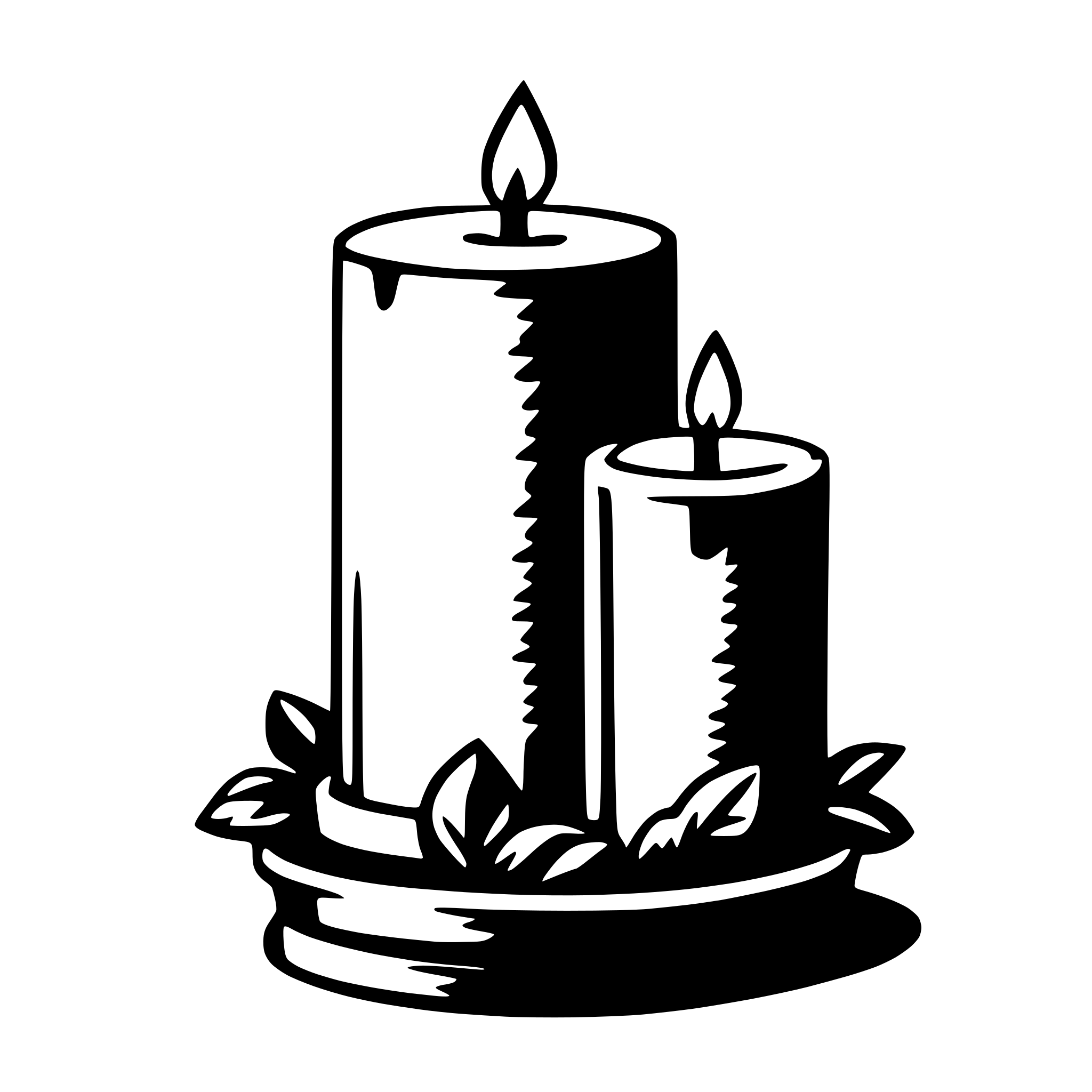 AI-generated SVG of 'candle'
