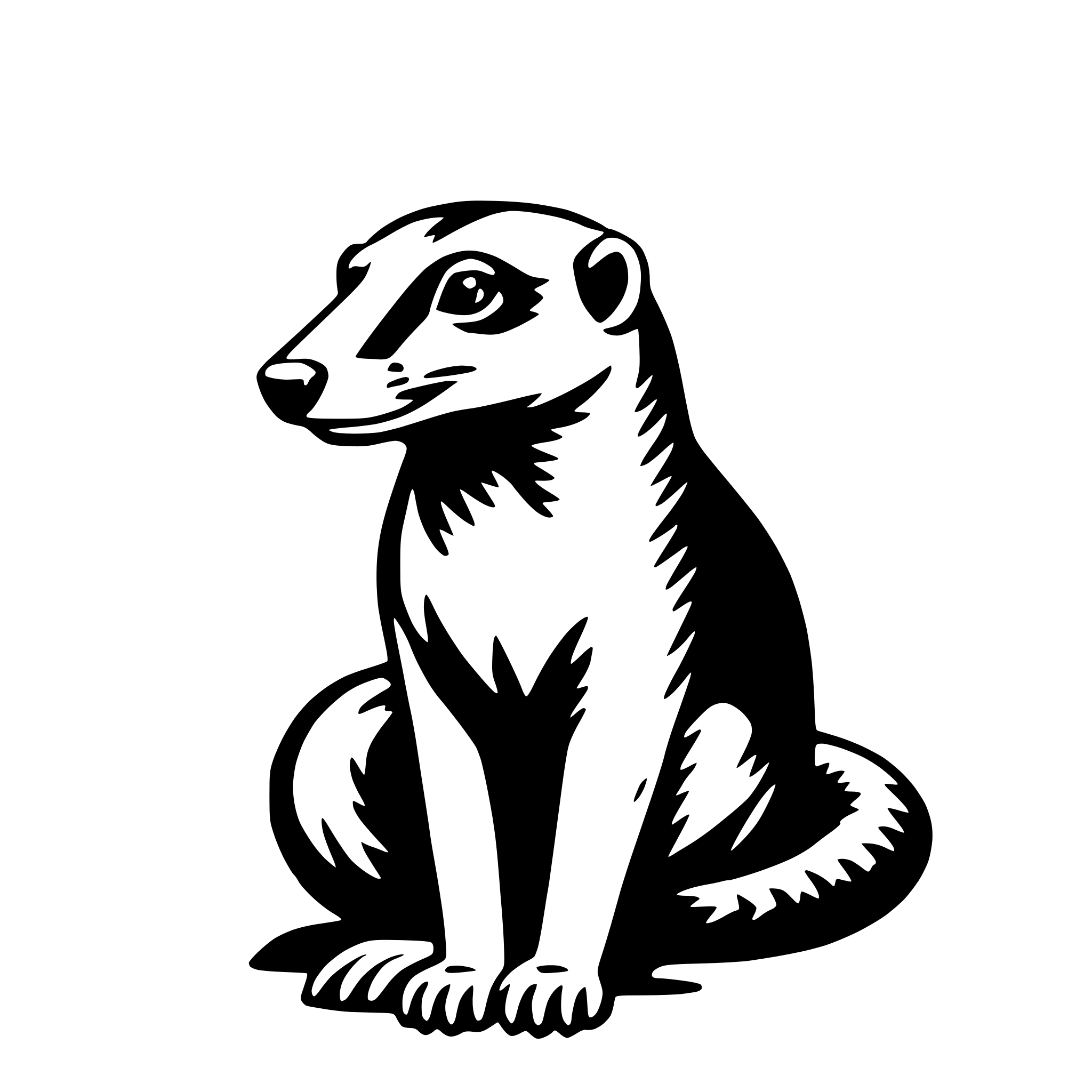 AI-generated SVG of 'mongoose'