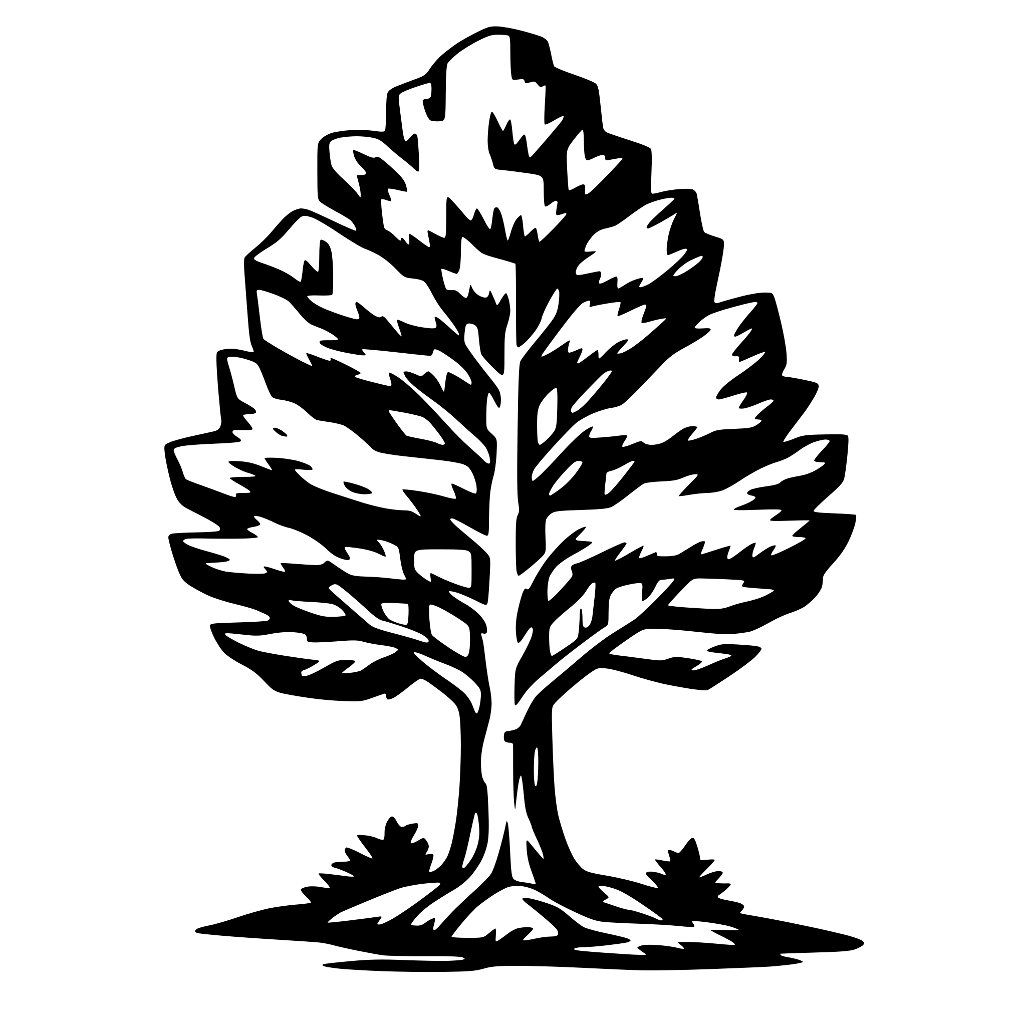AI-generated SVG of 'cedar tree logo'