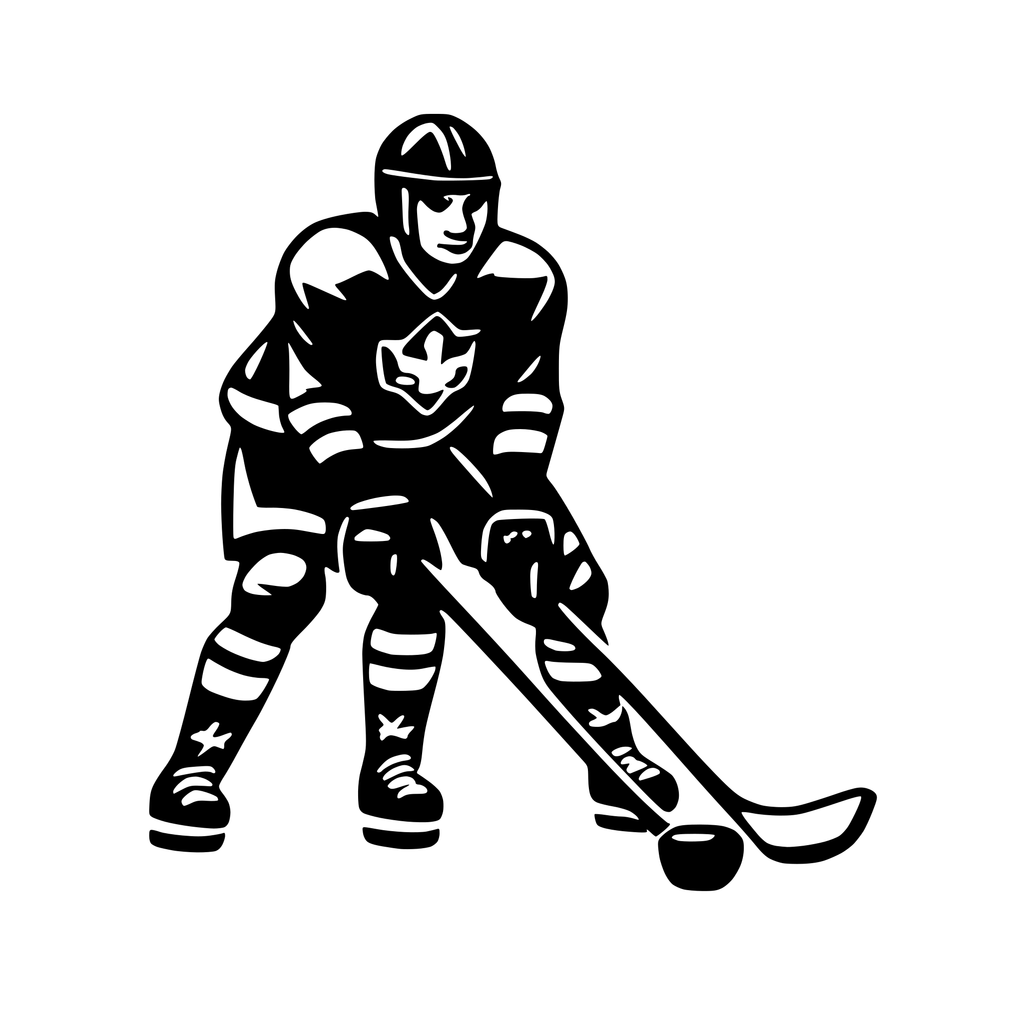 AI-generated SVG of 'Ice hockey'