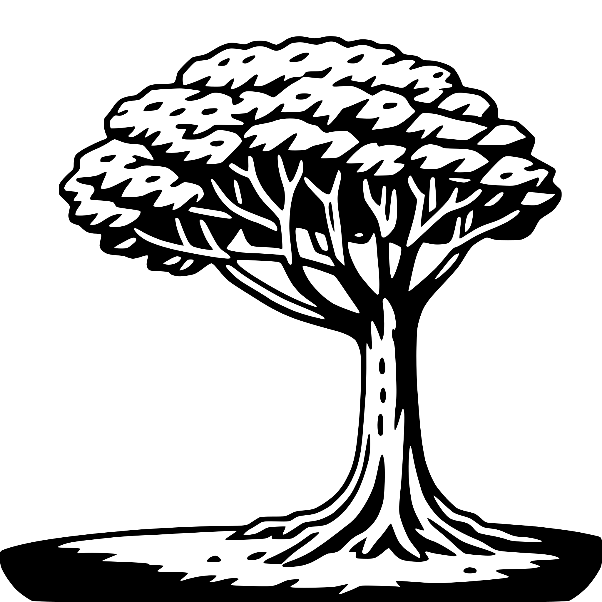 AI-generated SVG of a banyan tree