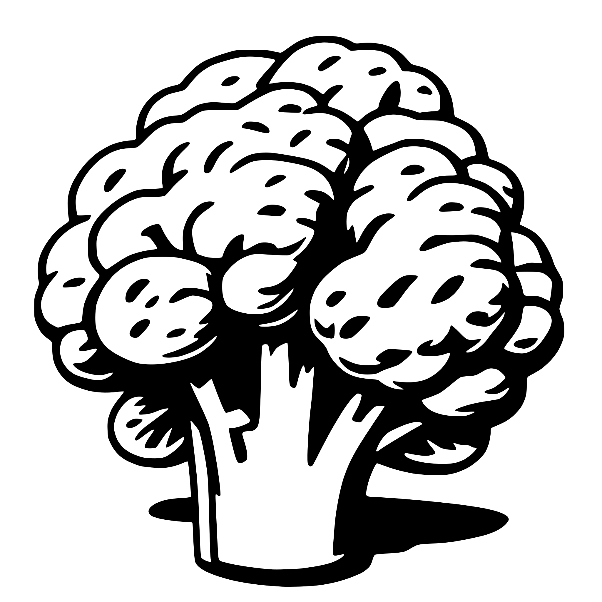 AI-generated SVG of 'broccoli'