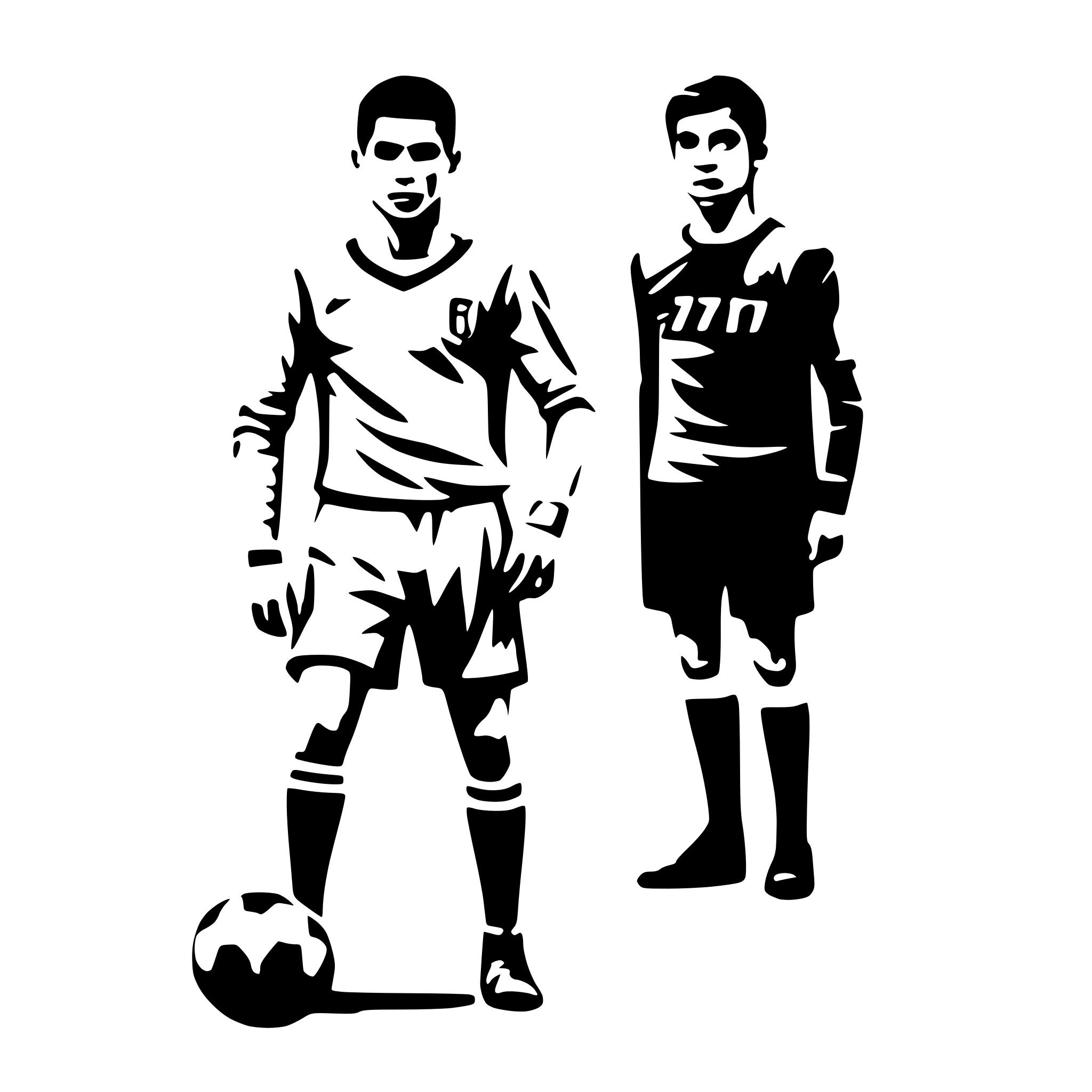 AI-generated SVG of a christiano ronaldo footboll player