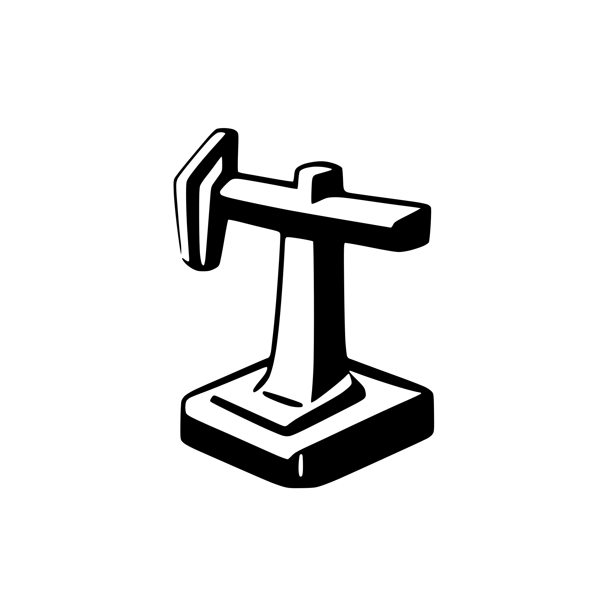 AI-generated SVG of 'hammer and anvil, 2d'