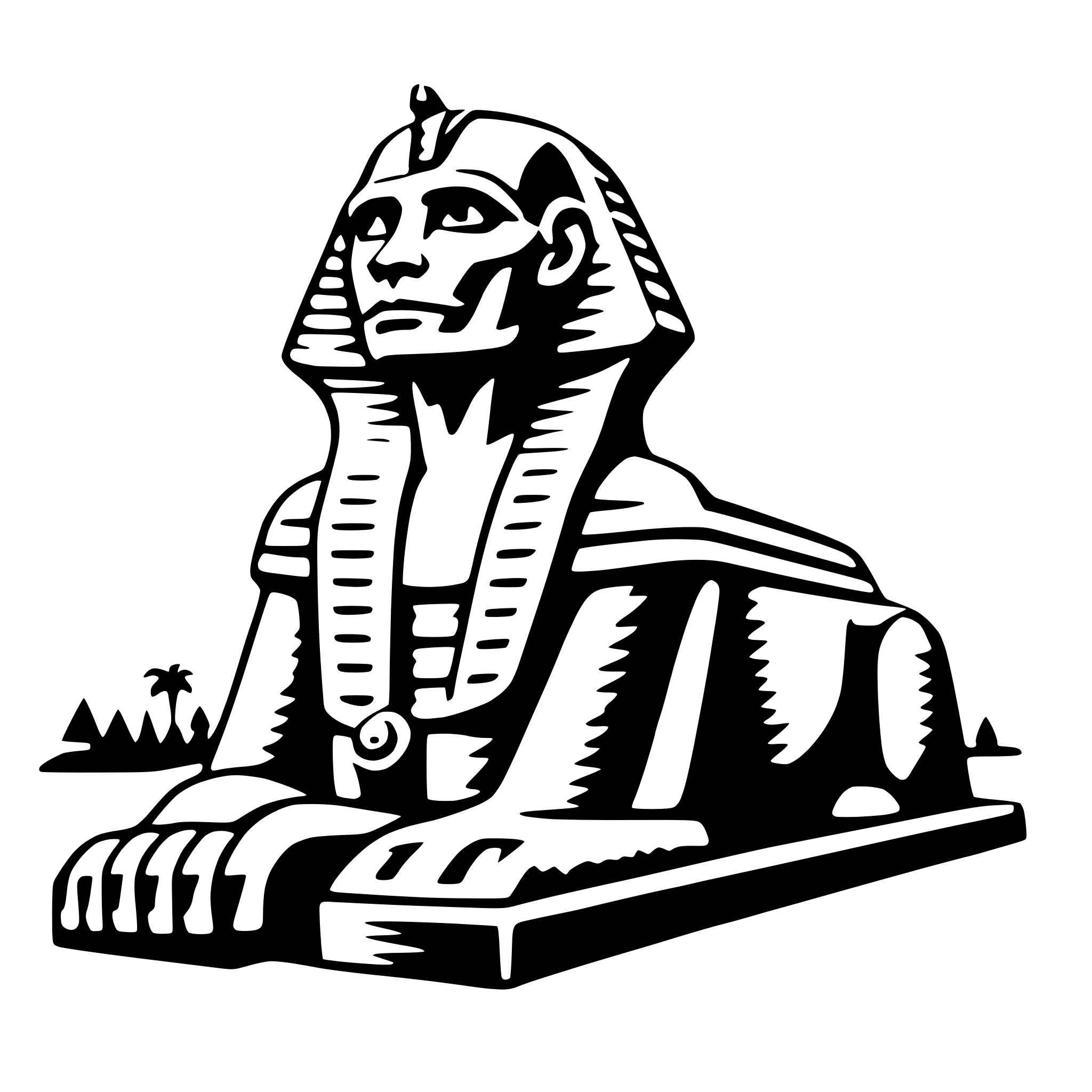 AI-generated SVG of 'great sphinx of giza'