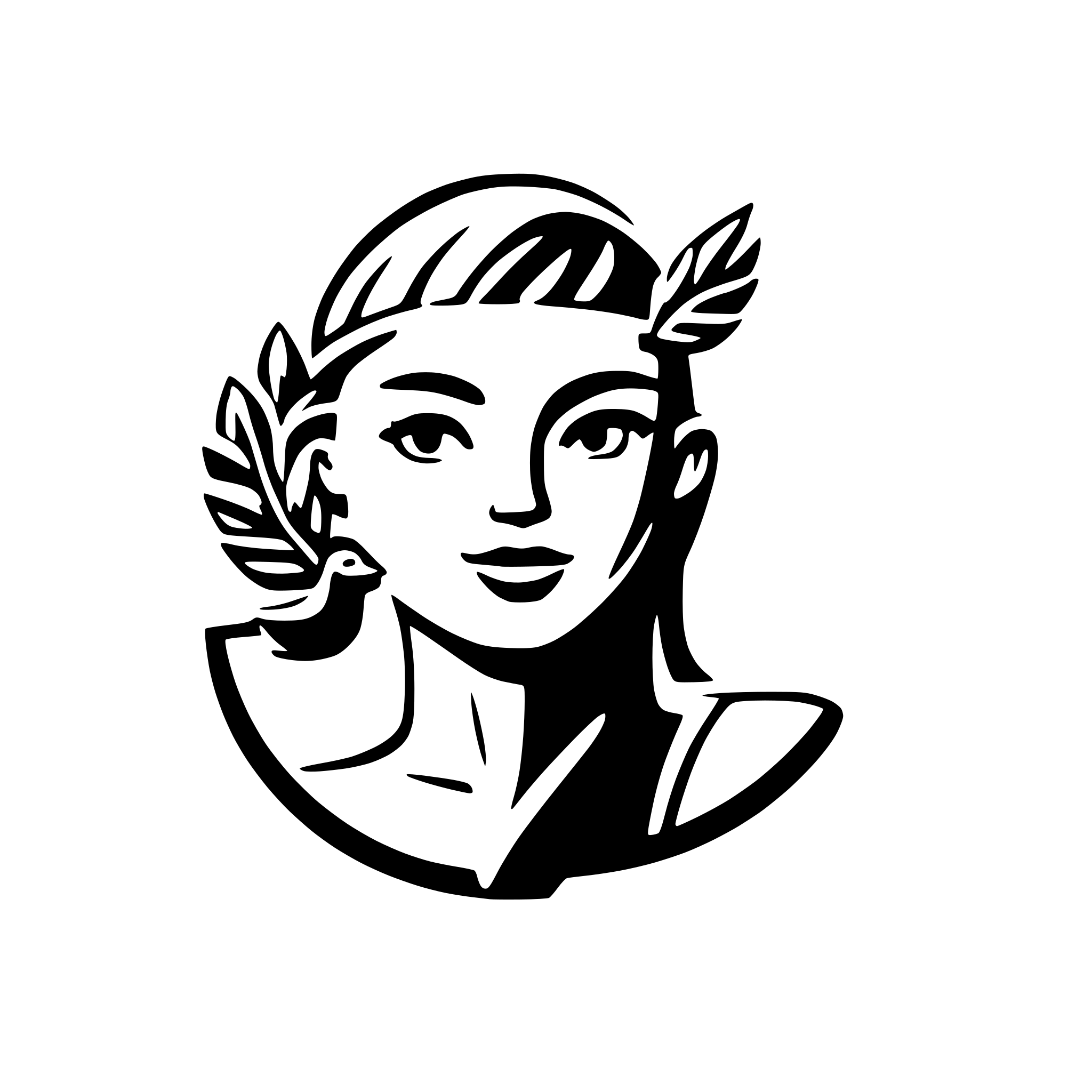 AI-generated SVG of 'greek artemis and a chick'