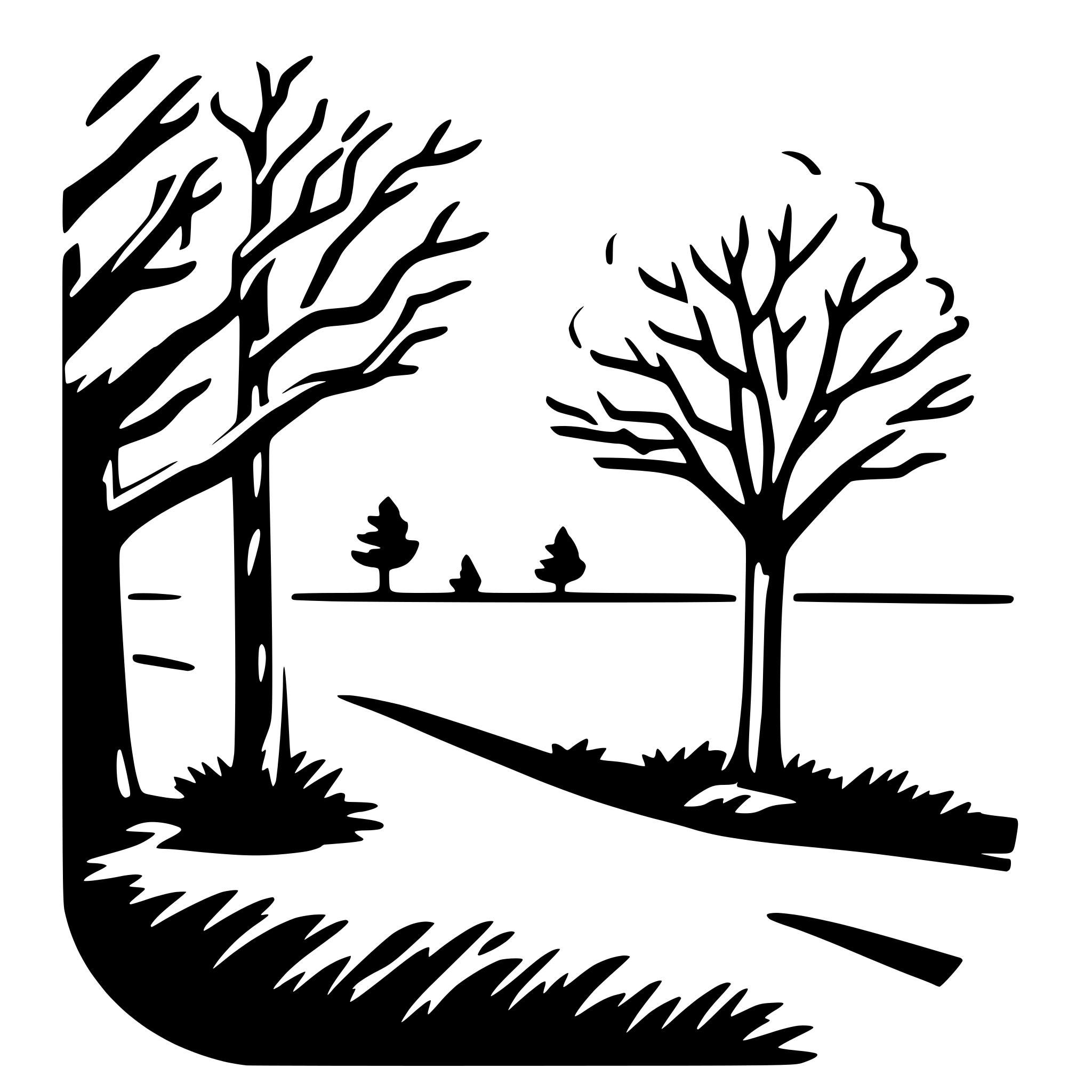 AI-generated SVG of a tree branches