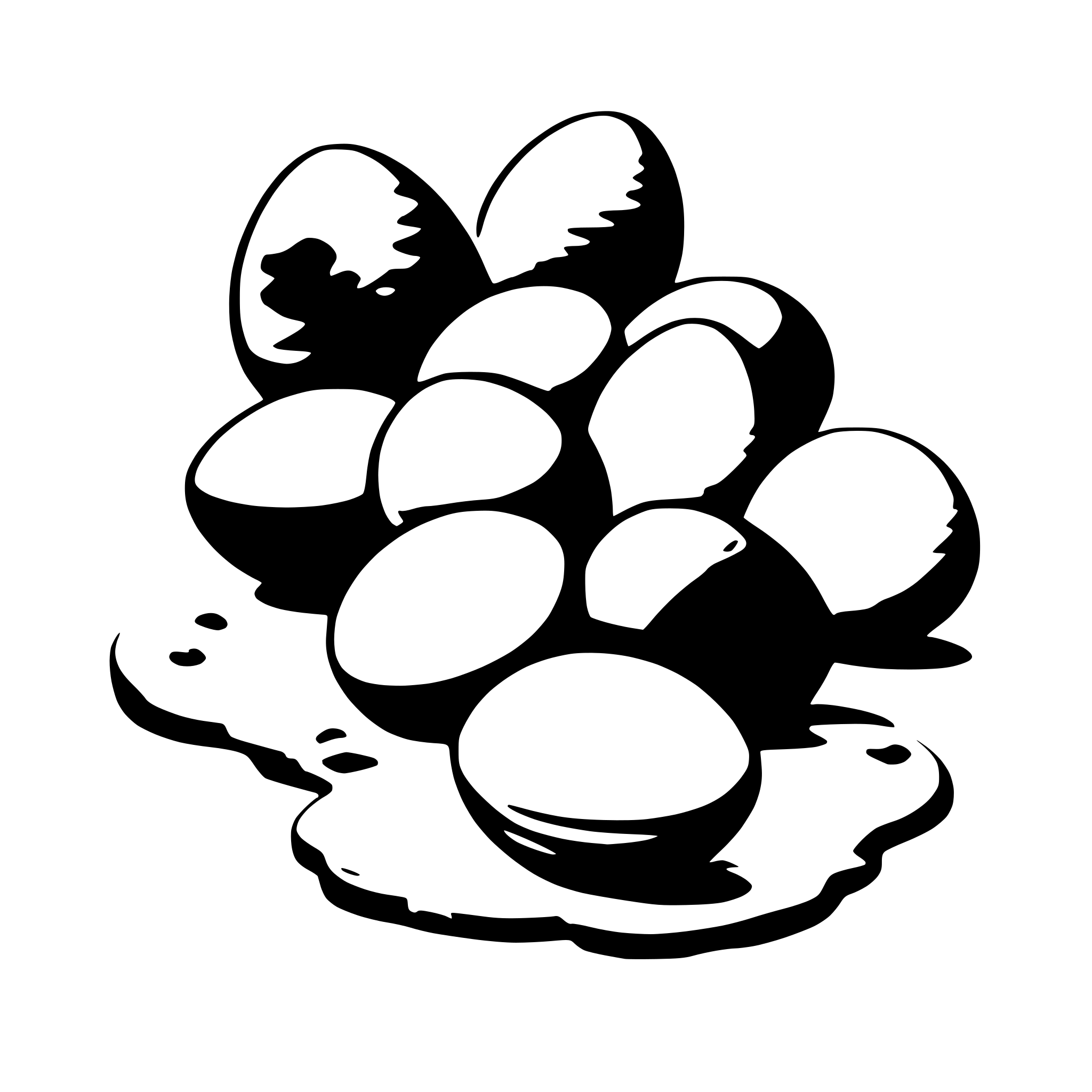 AI-generated SVG of 'scattered eggs'