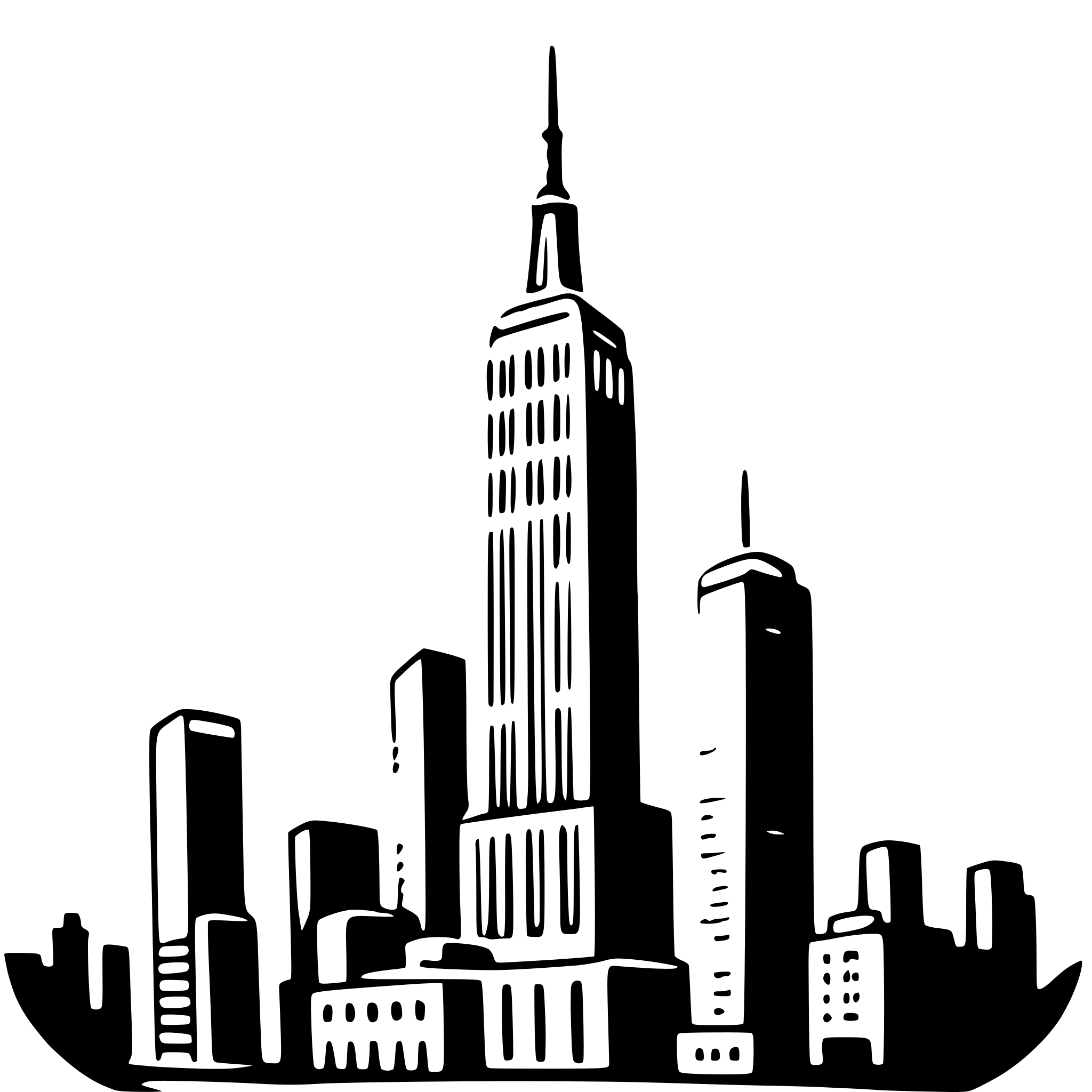 AI-generated SVG of 'empire state building'