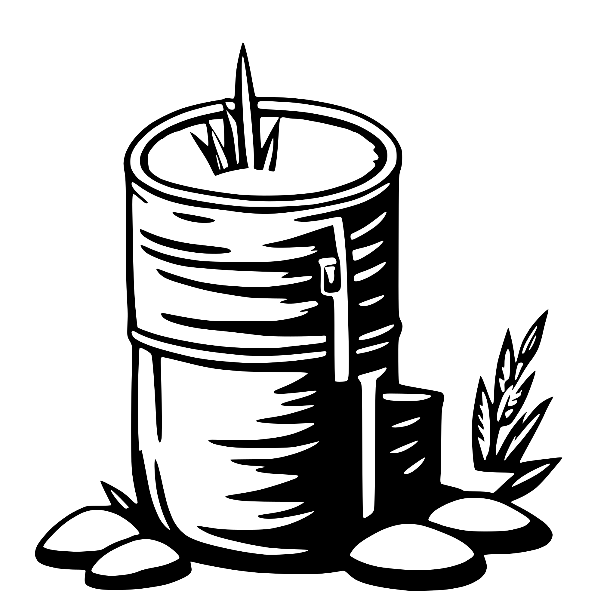 AI-generated SVG of 'rice sac'