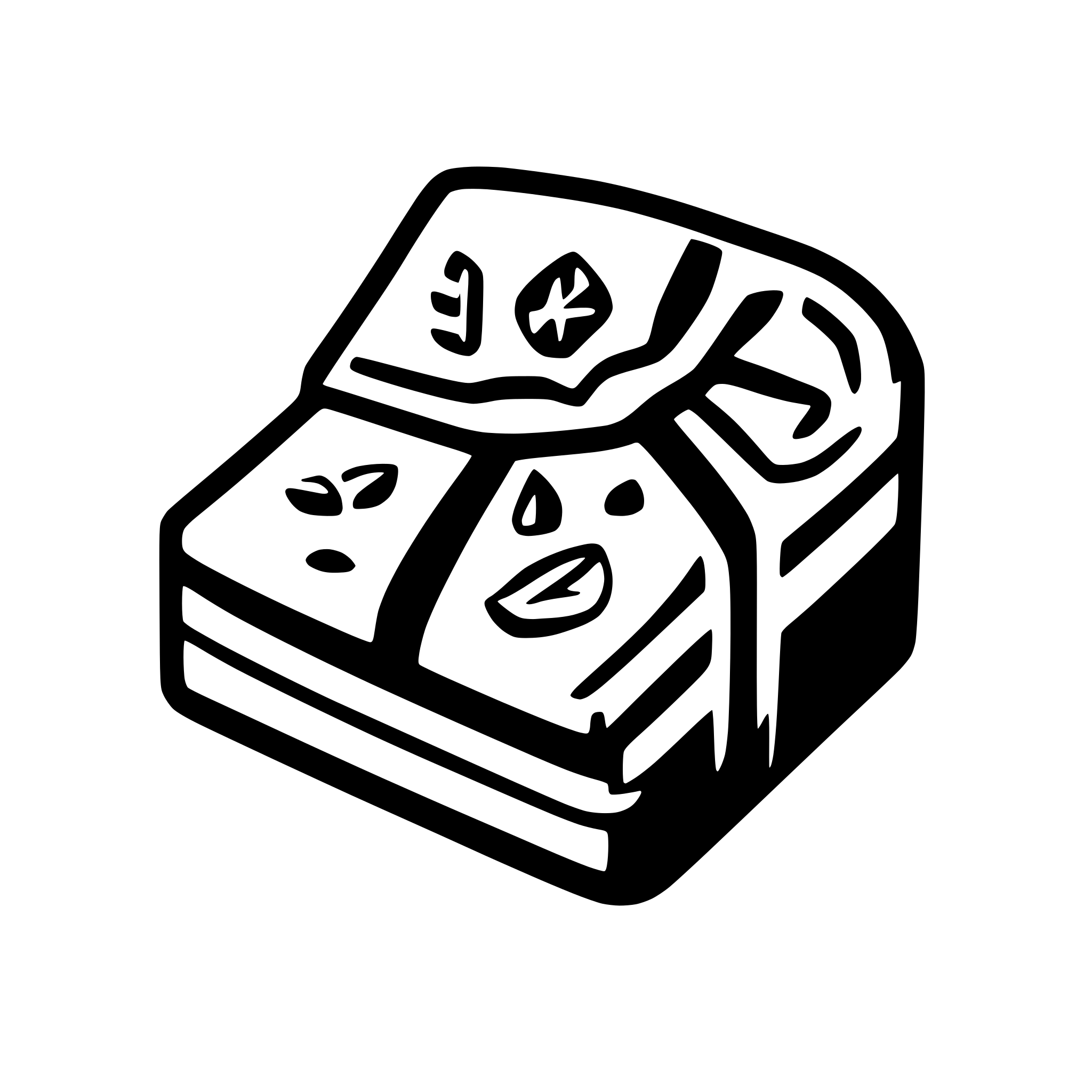 AI-generated SVG of a A lot of Money rounded bundle tied by a band