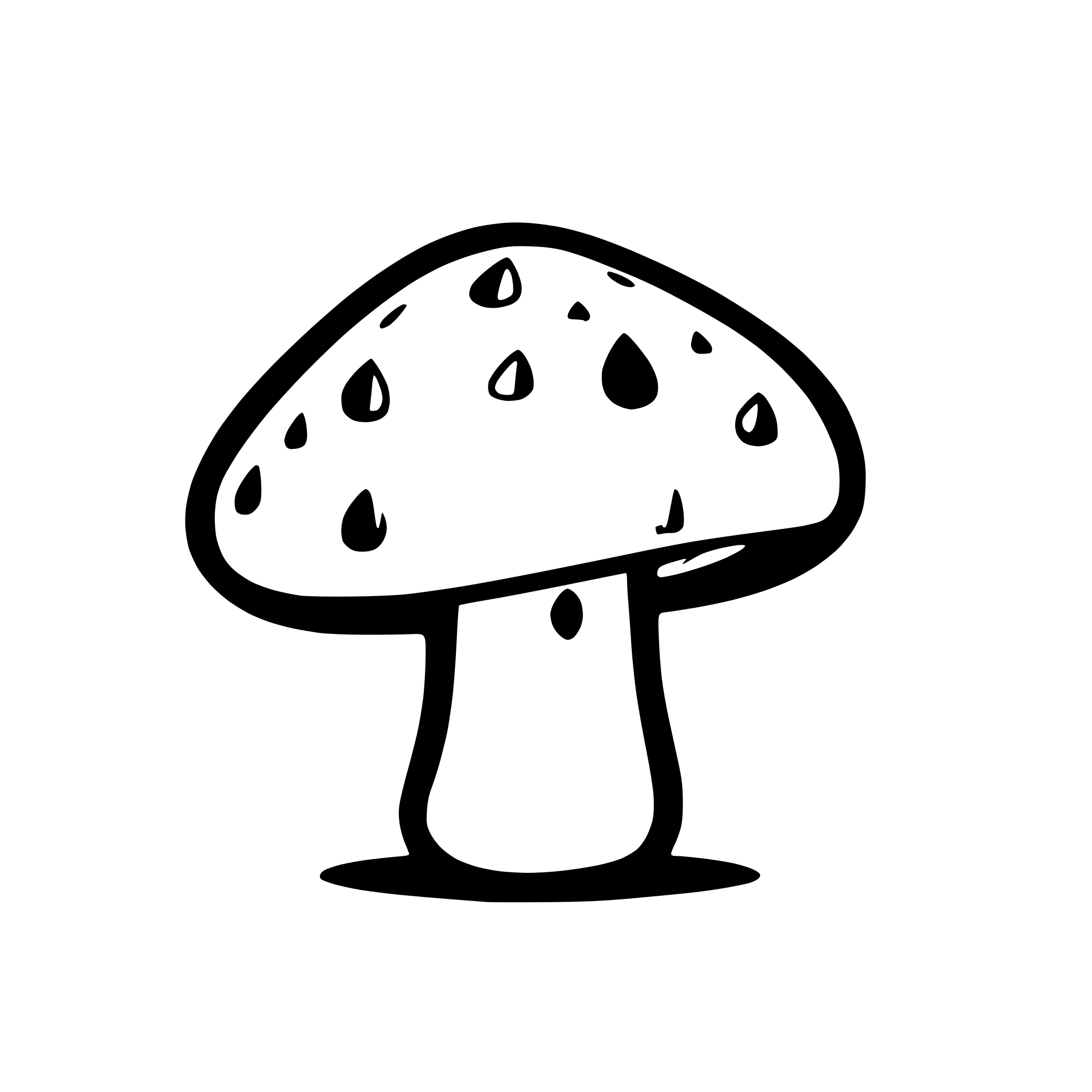 AI-generated SVG of a mushrooms