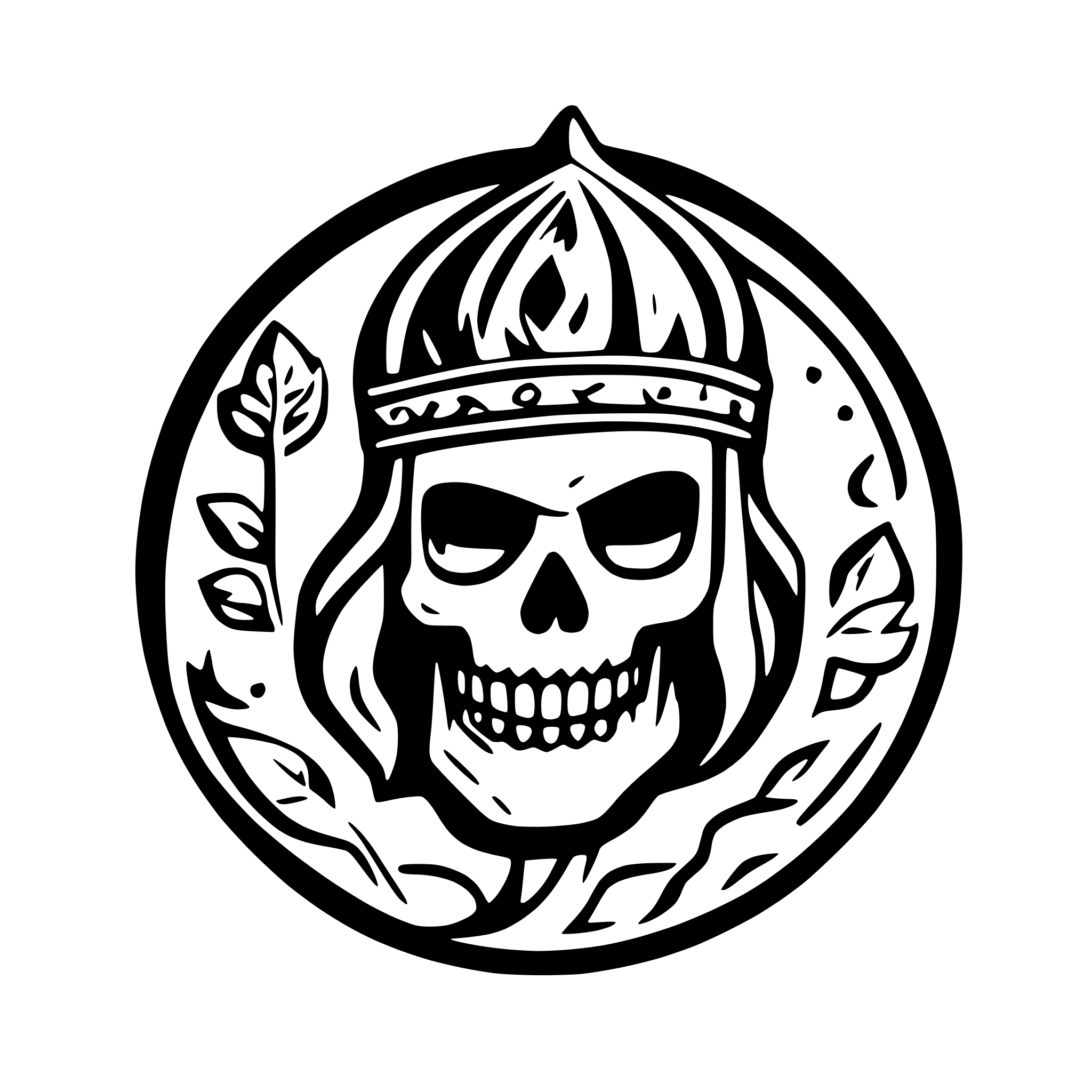 AI-generated SVG of a Emperor death