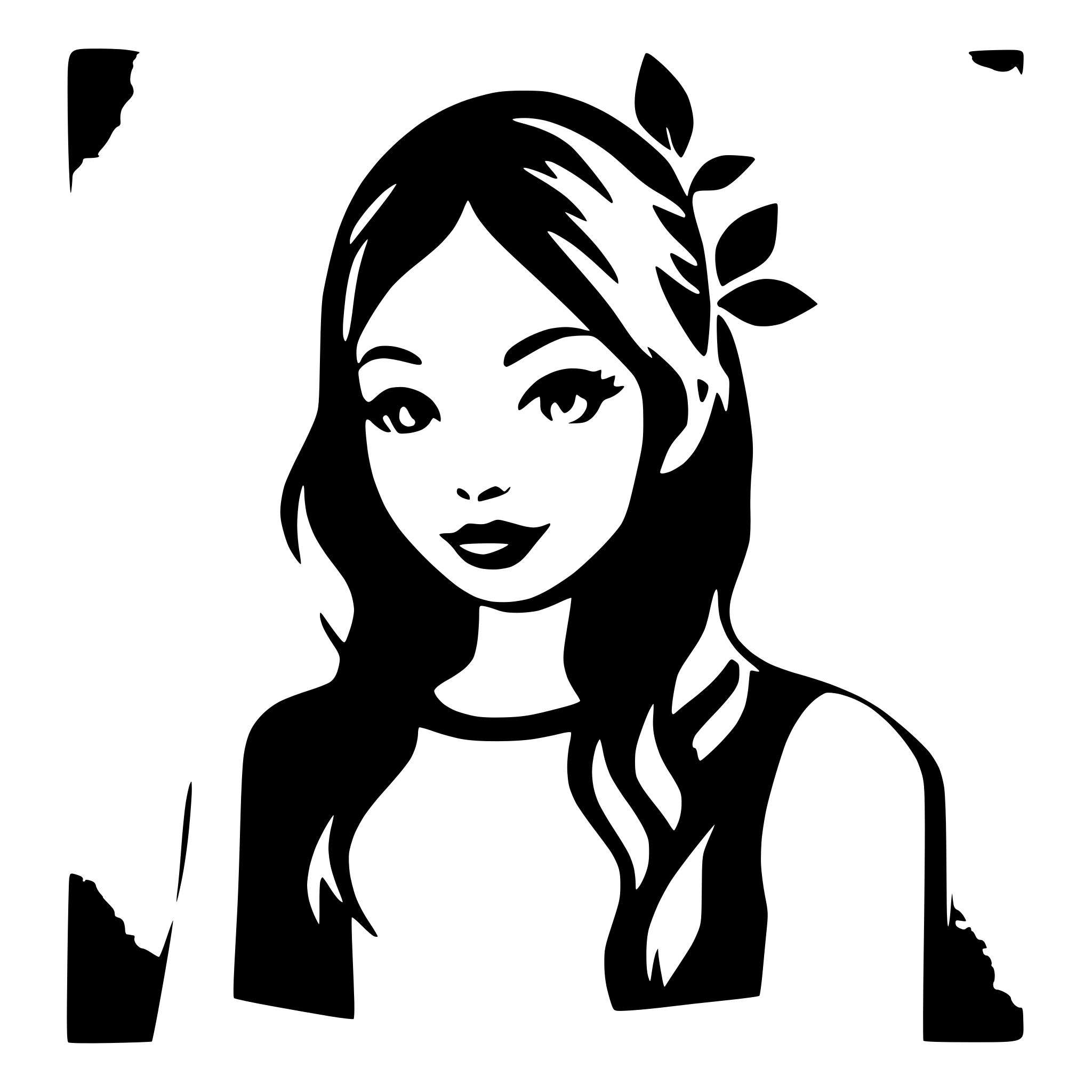 AI-generated SVG of 'a portrait'