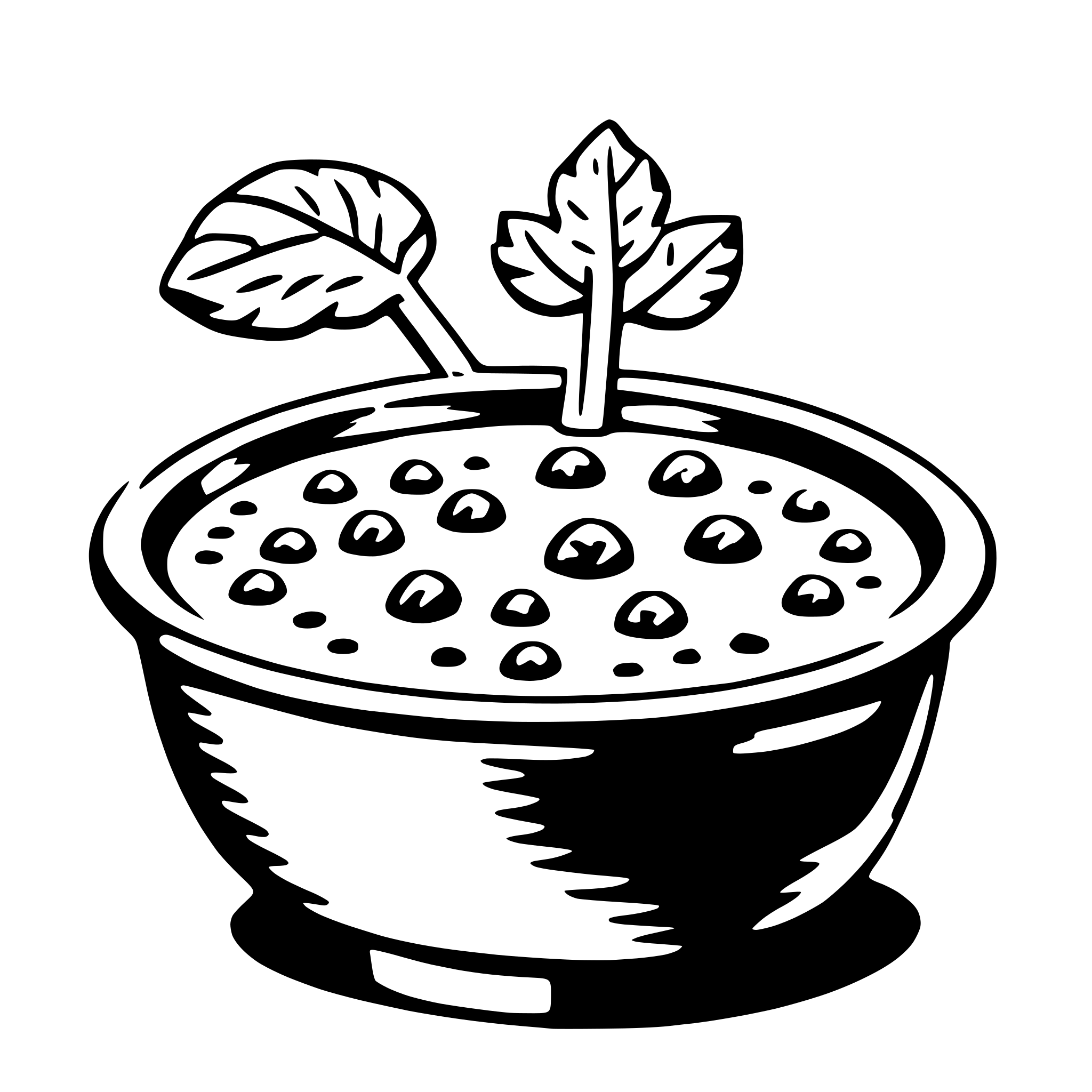 AI-generated SVG of 'chowder'