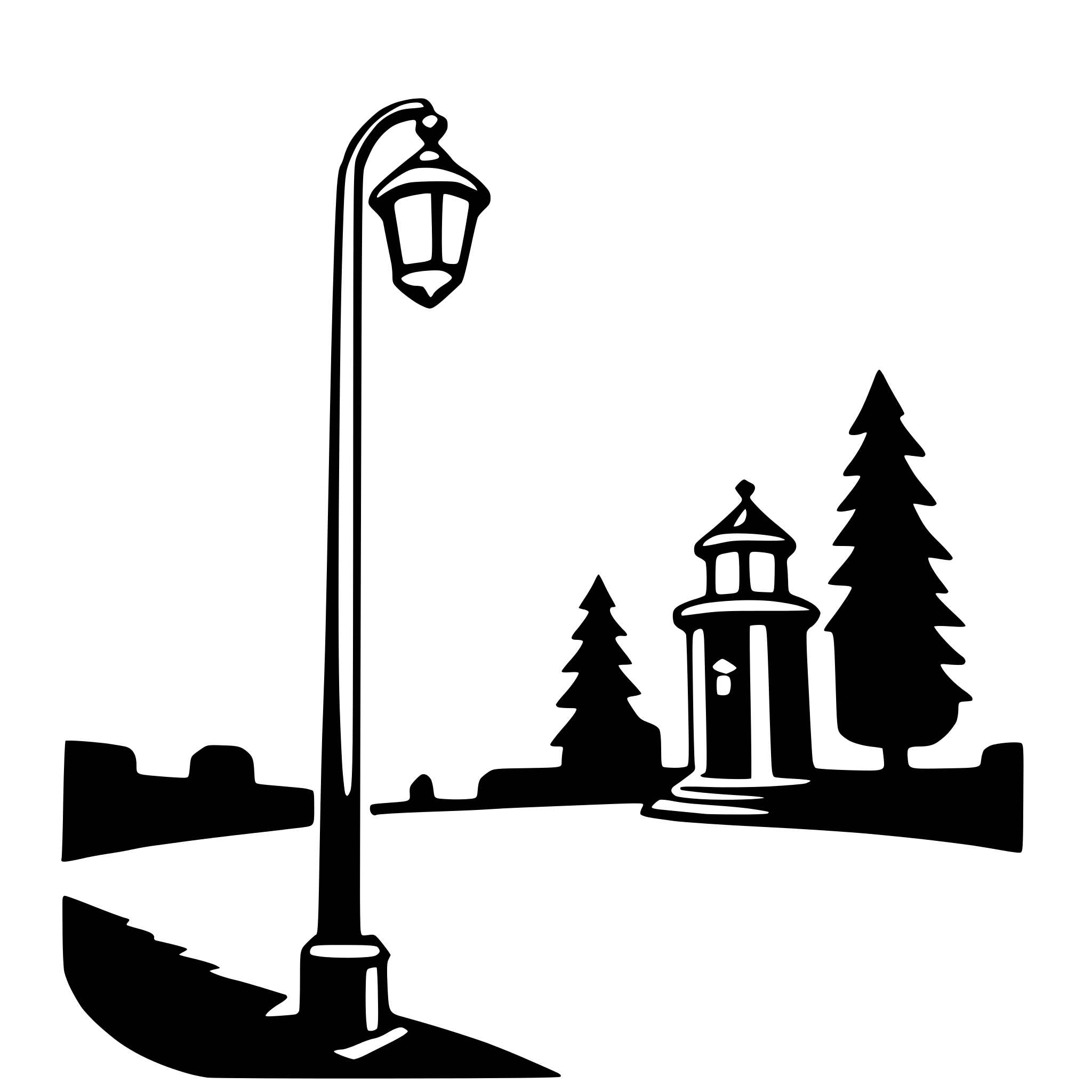 AI-generated SVG of 'streetlight'