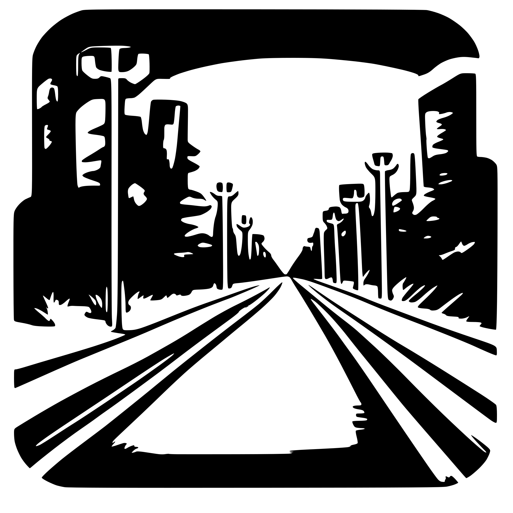 AI-generated SVG of 'just dark highway'