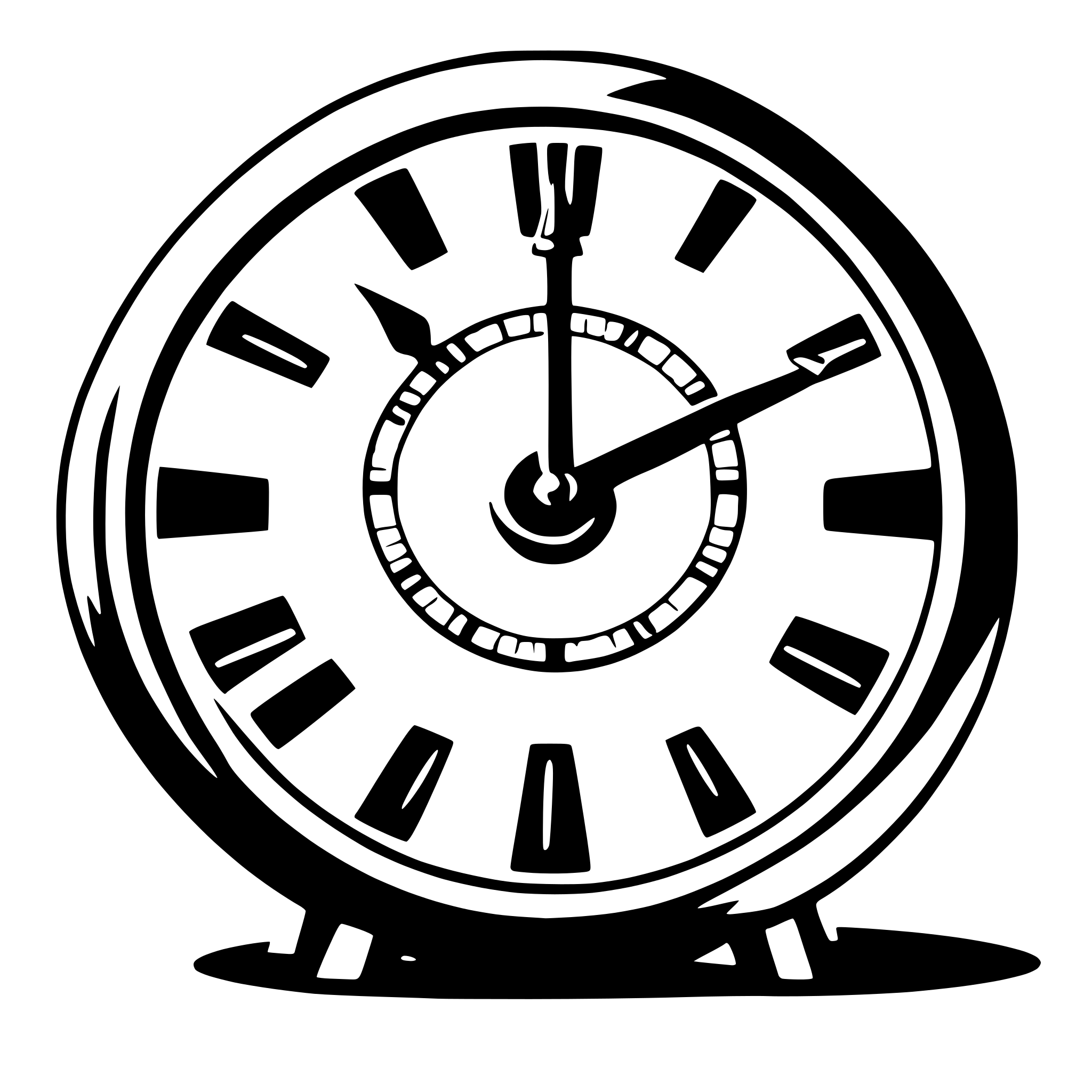 AI-generated SVG of 'clock,chart,aim,abstract'