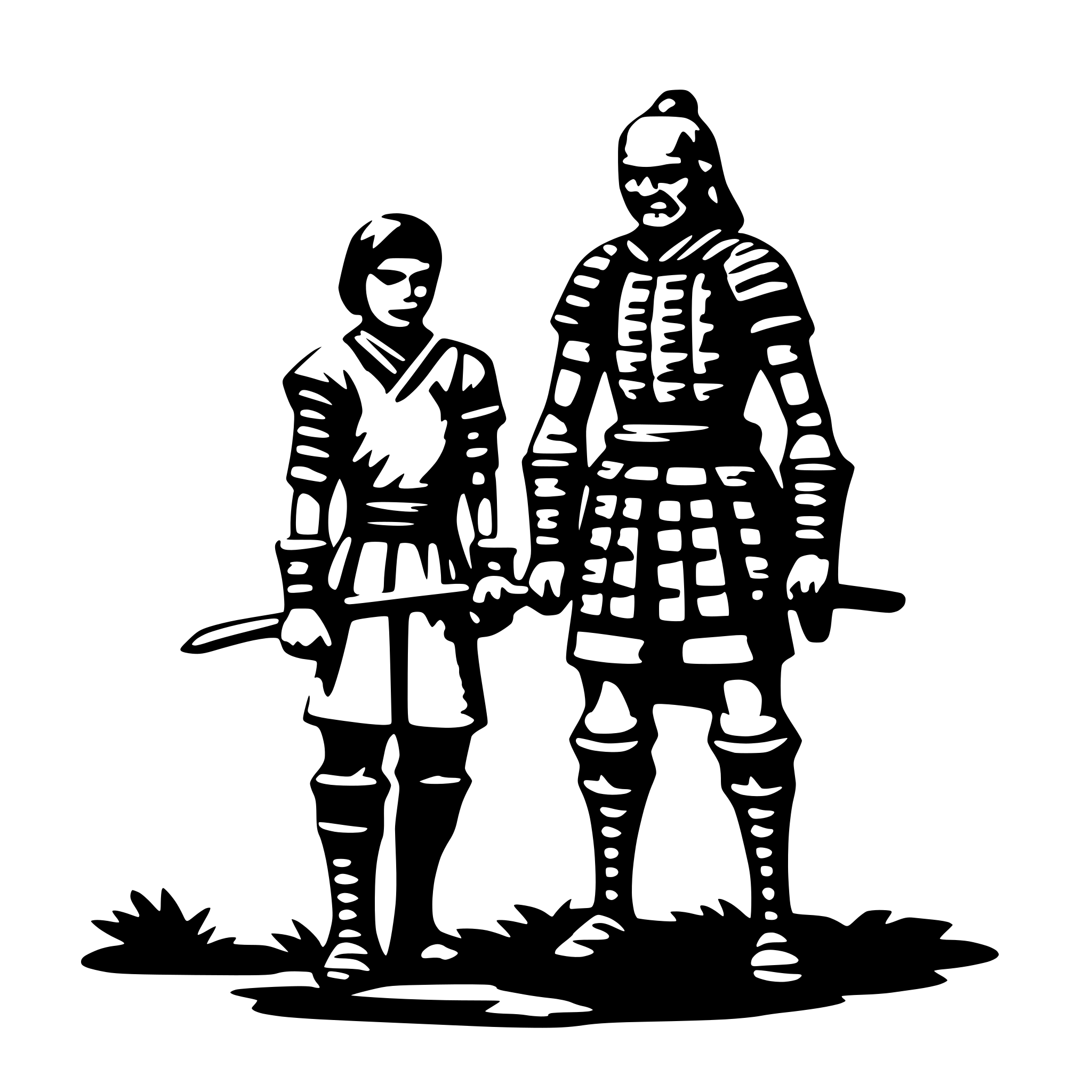 AI-generated SVG of a old samurai