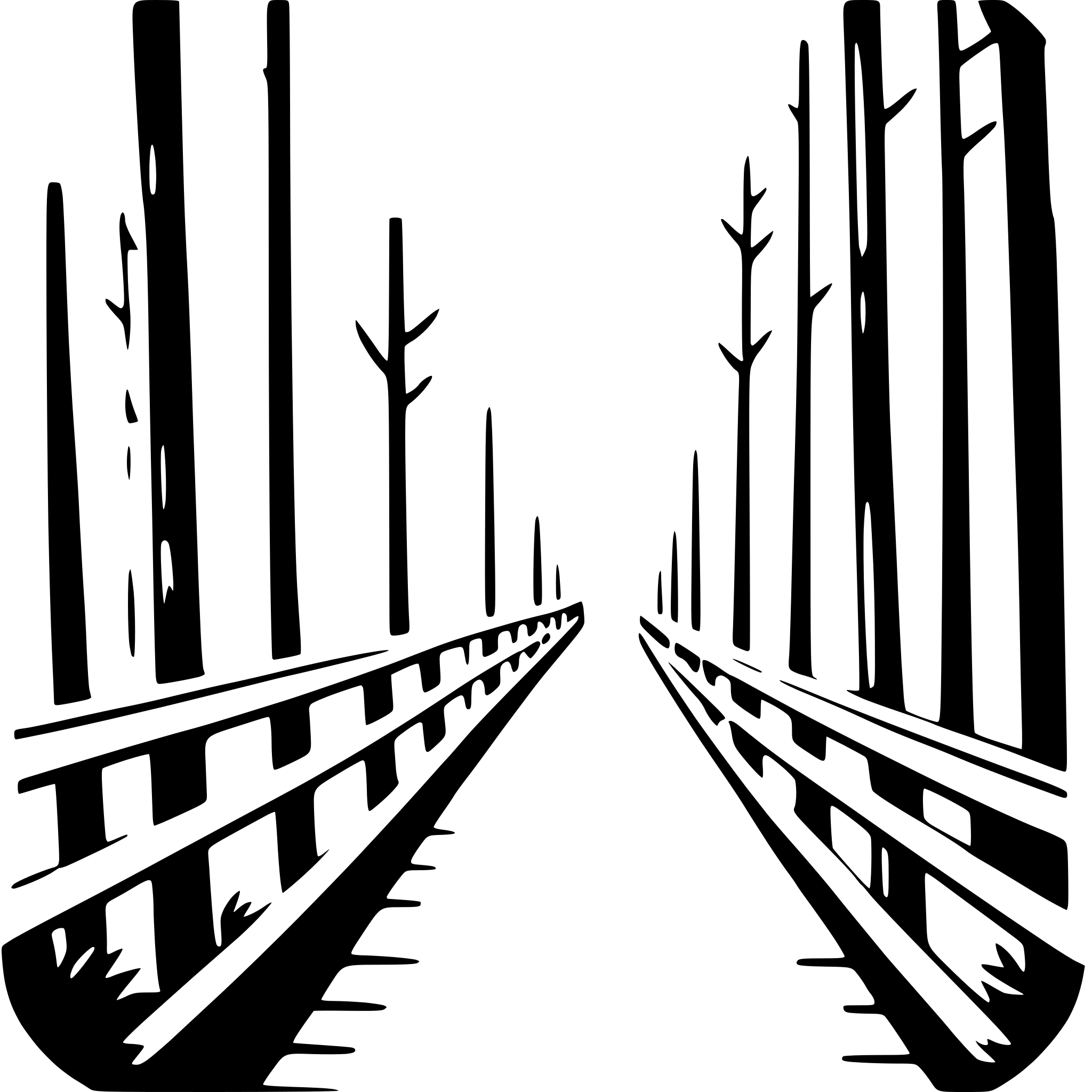 AI-generated SVG of a forest canopy walk