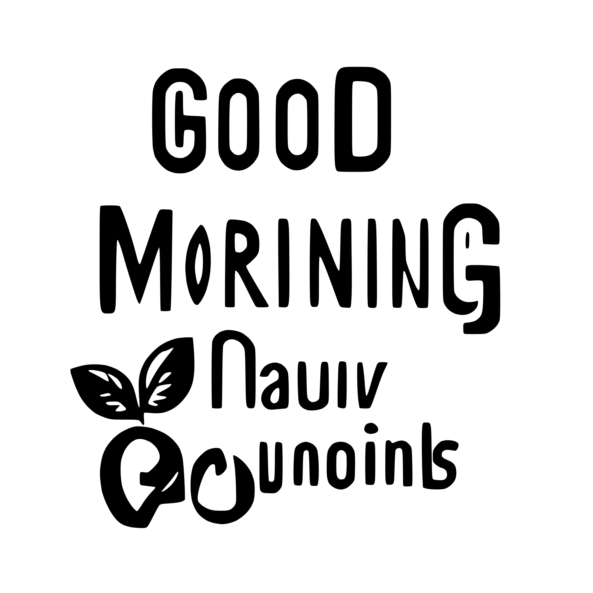 AI-generated SVG of 'good morning text'