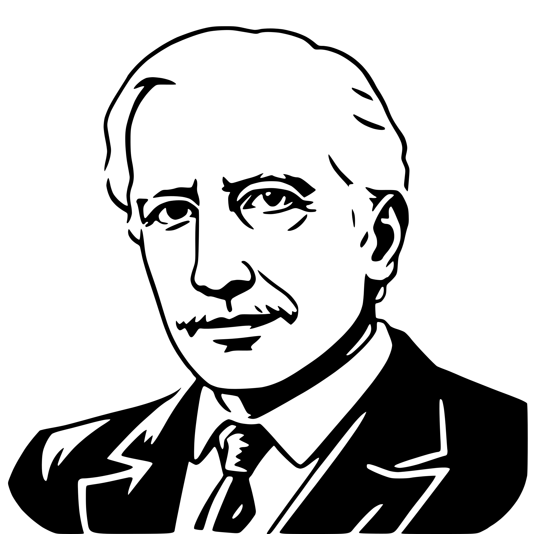 AI-generated SVG of a carl jung