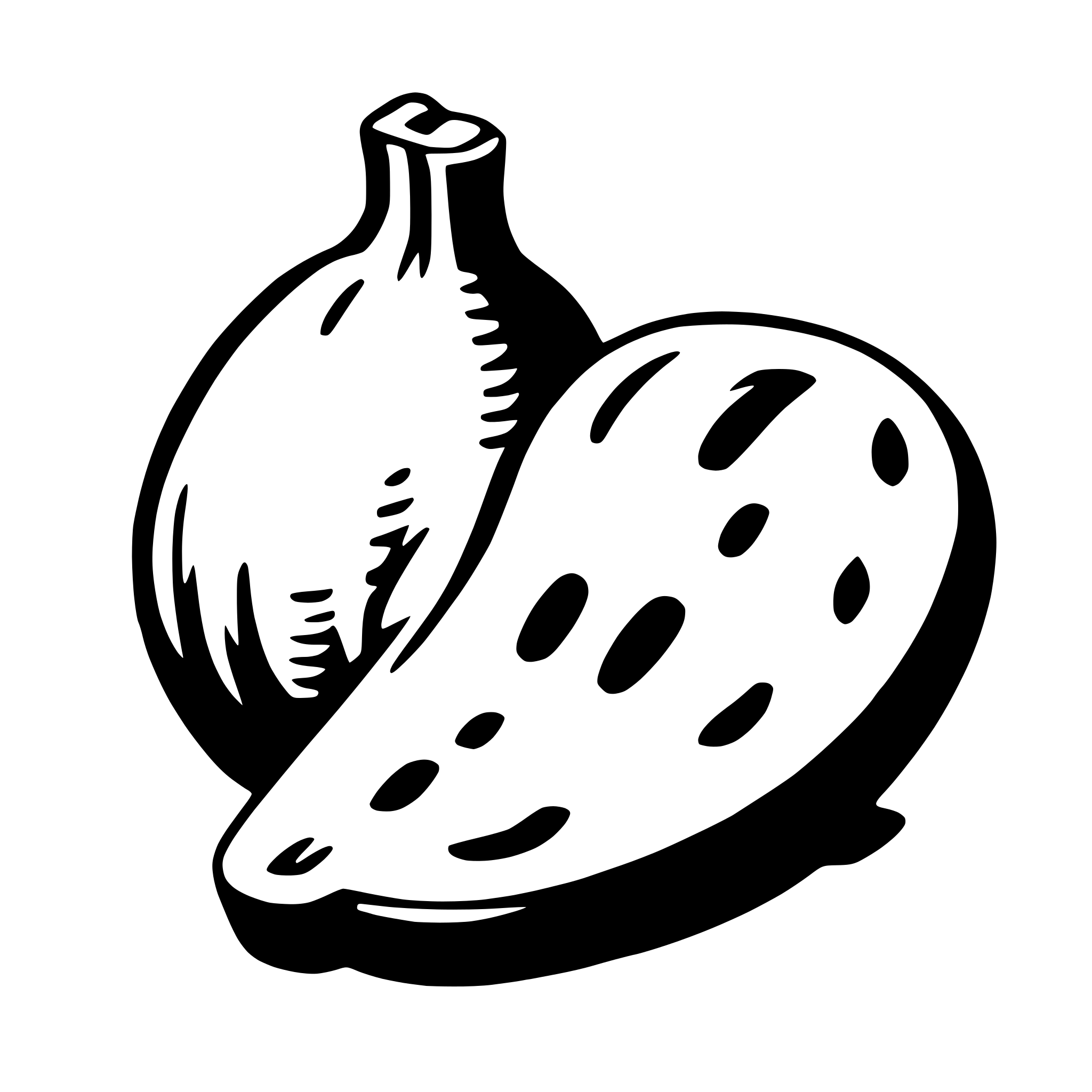 AI-generated SVG of 'cashew'