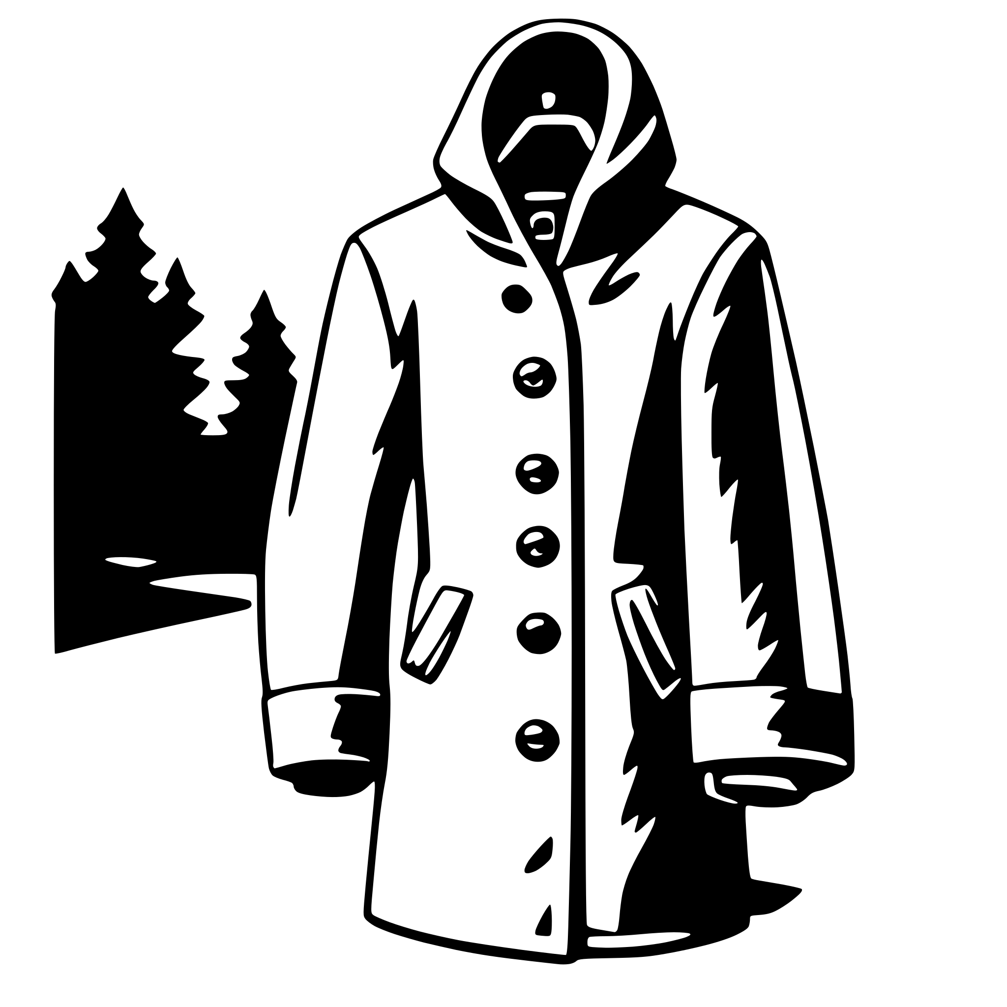 AI-generated SVG of a coat