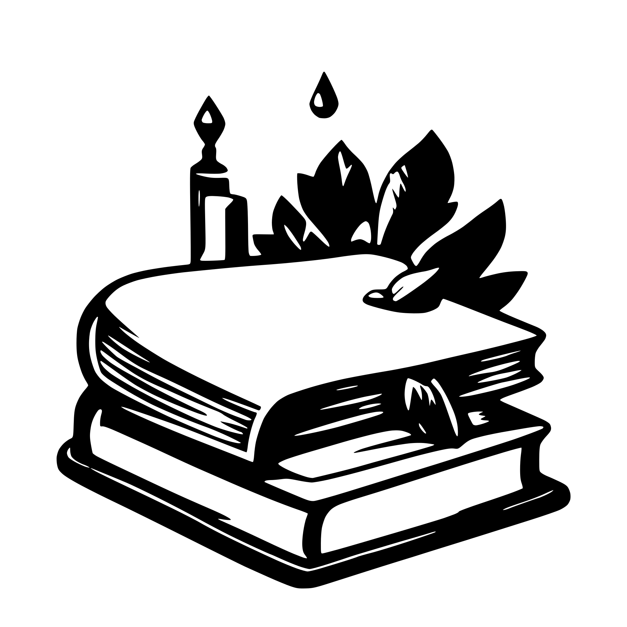 AI-generated SVG of a book