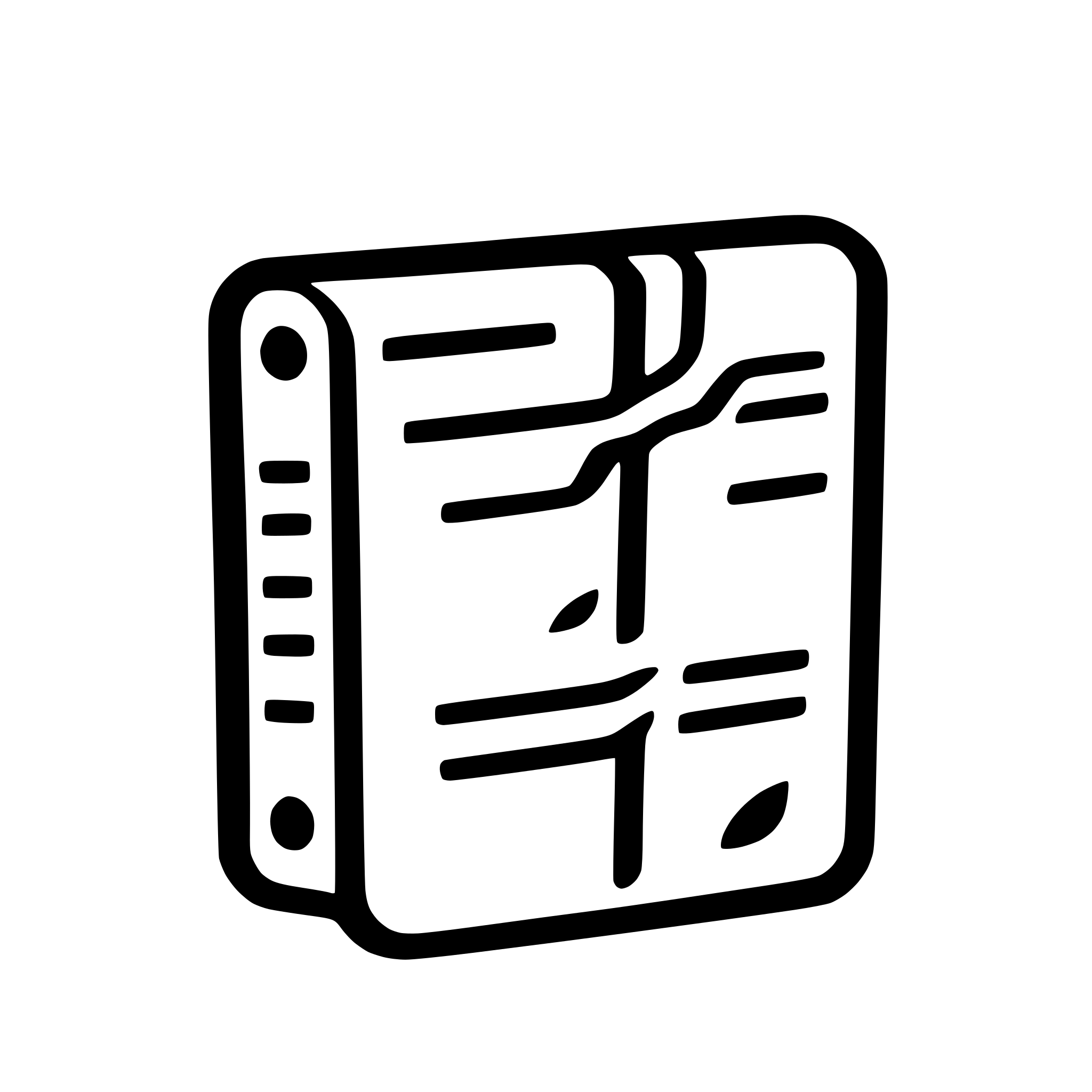AI-generated SVG of a an icon of a stack of papers. minimalistic